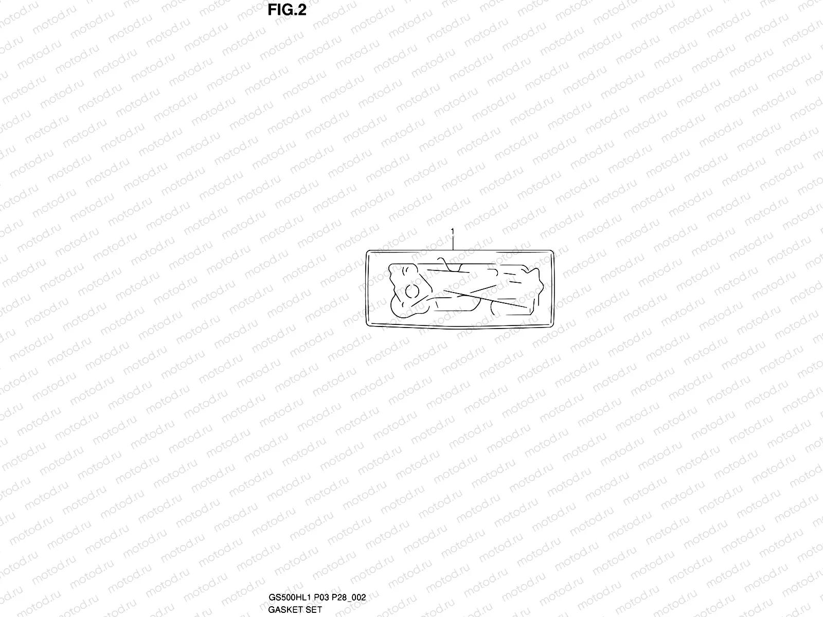 2 - GASKET (GS500FH P03)