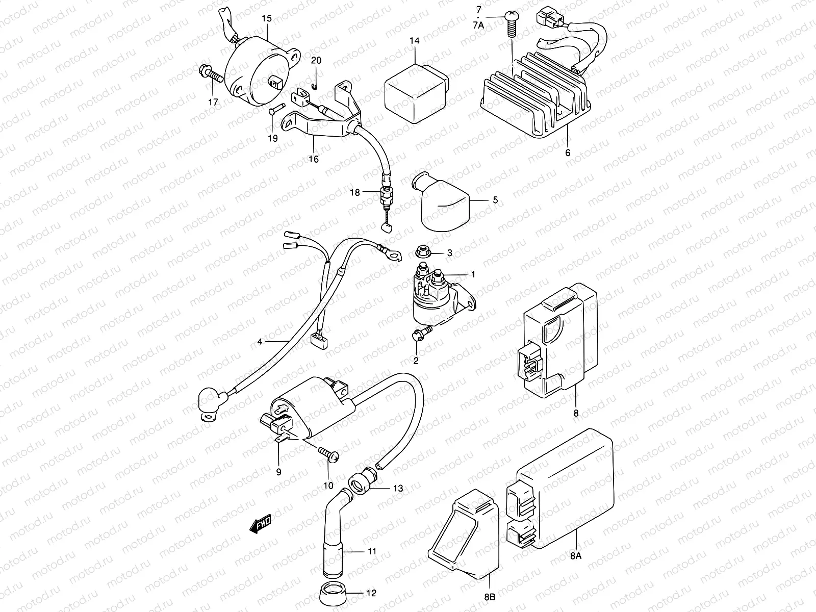 20 - ELECTRICAL (MODEL T/V/W/X/Y/K1/K2/K3)