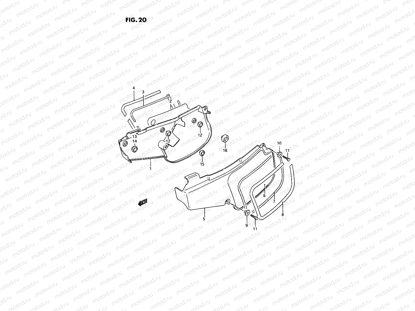 20 - FRAME COVER (MODEL G/H/K/L)