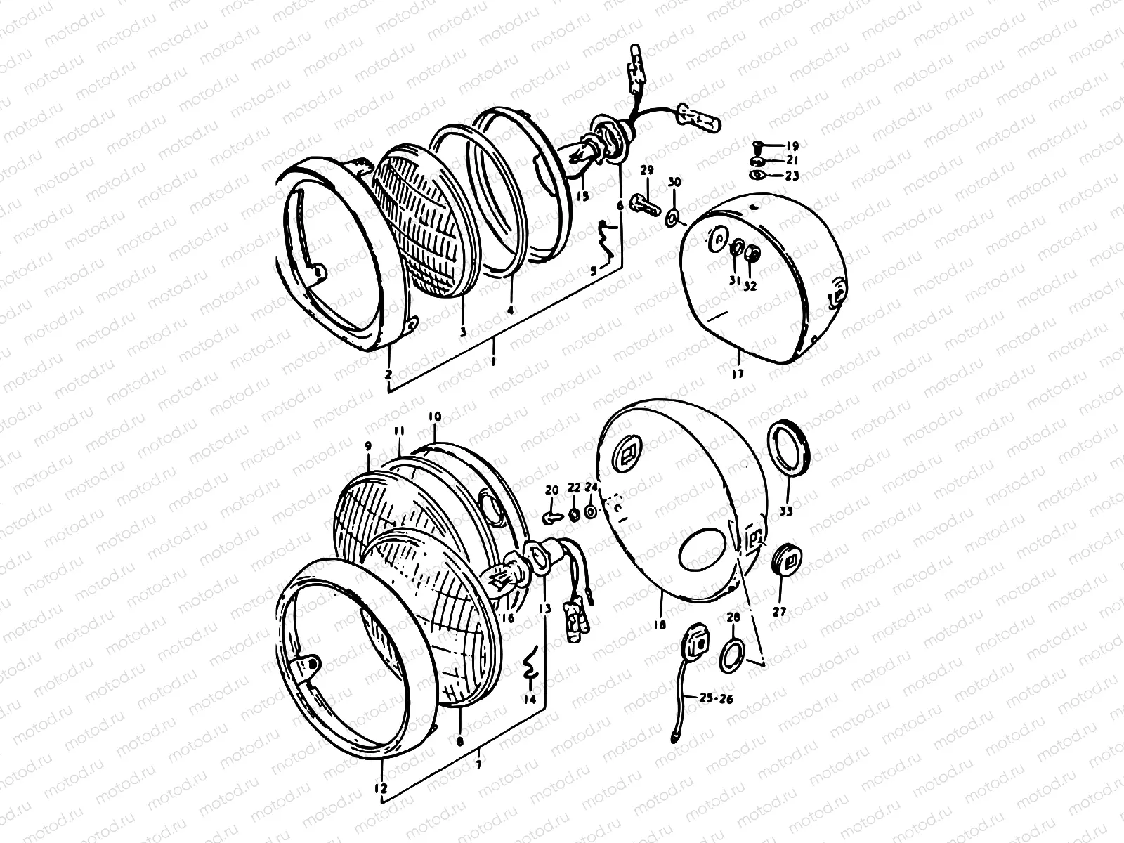 20 - HEADLAMP (A100-4,K,L)