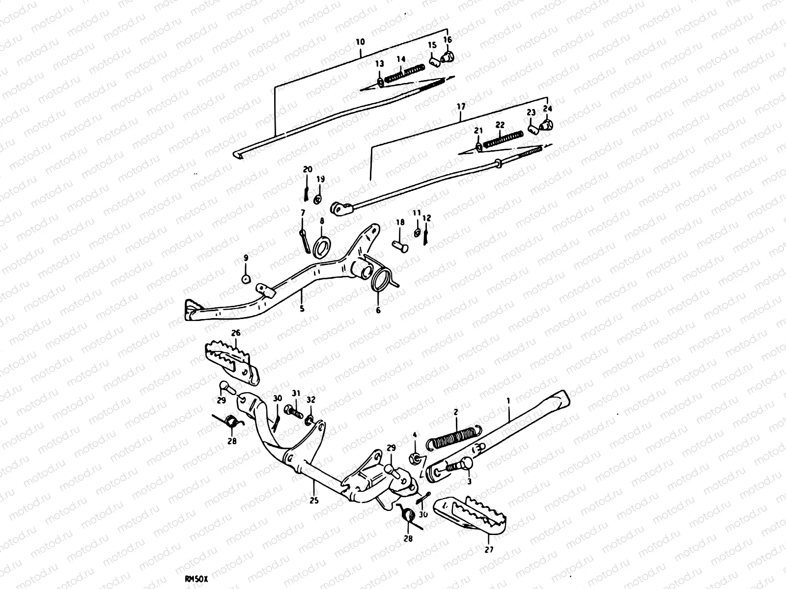 20 - PROP STAND - BRAKE PEDAL