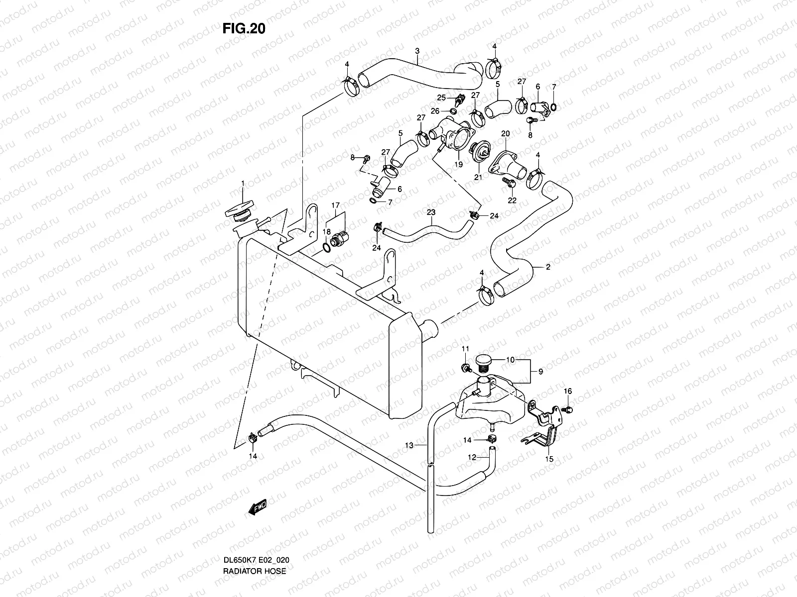 20 - RADIATOR HOSE