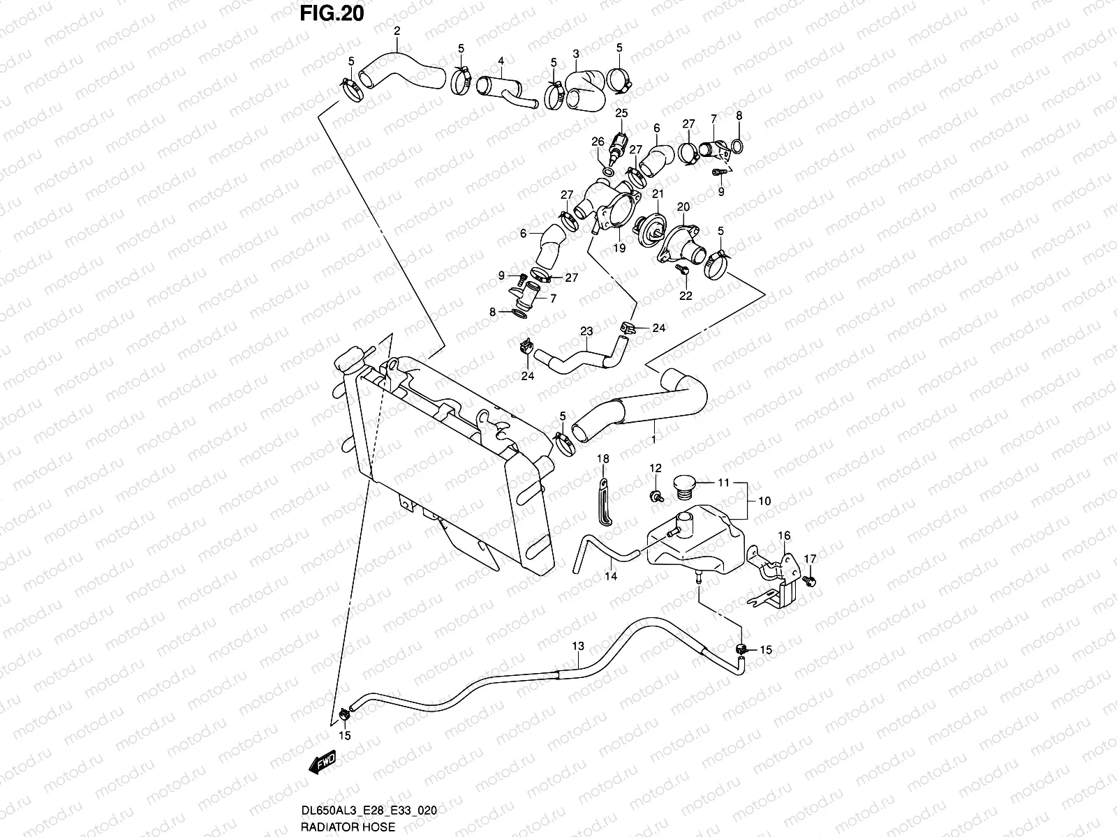 20 - RADIATOR HOSE
