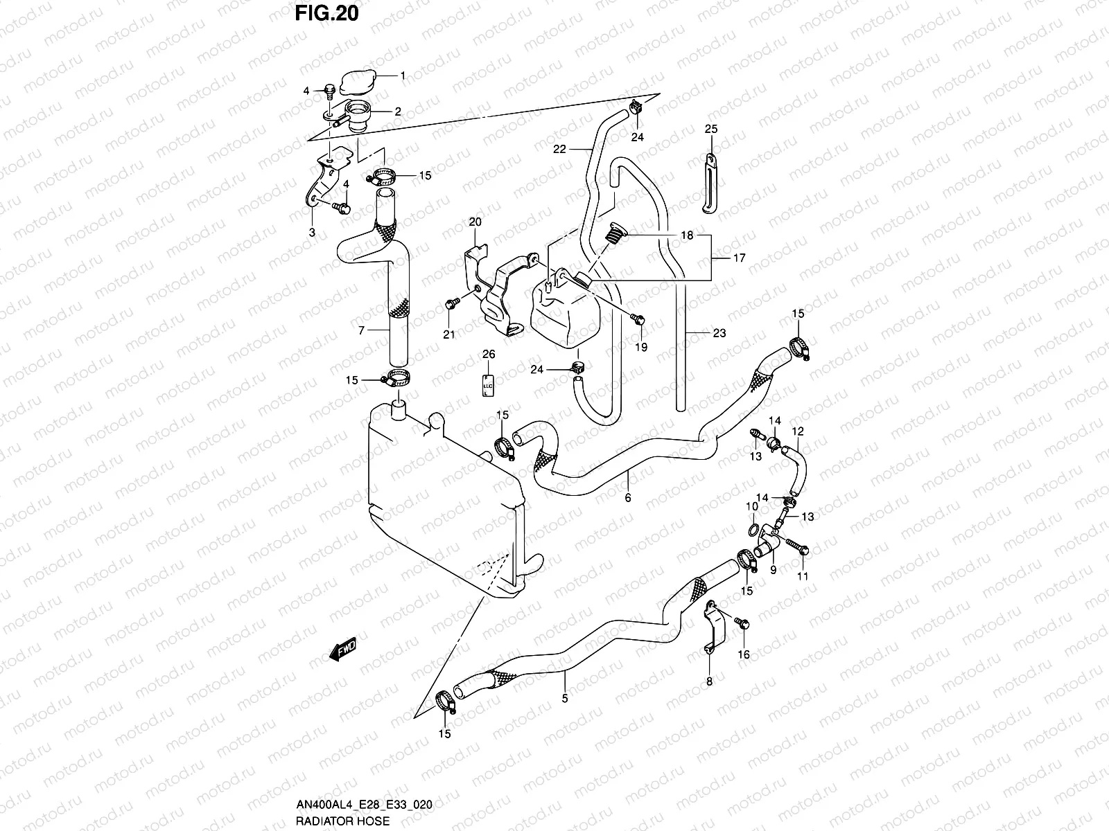 20 - RADIATOR HOSE