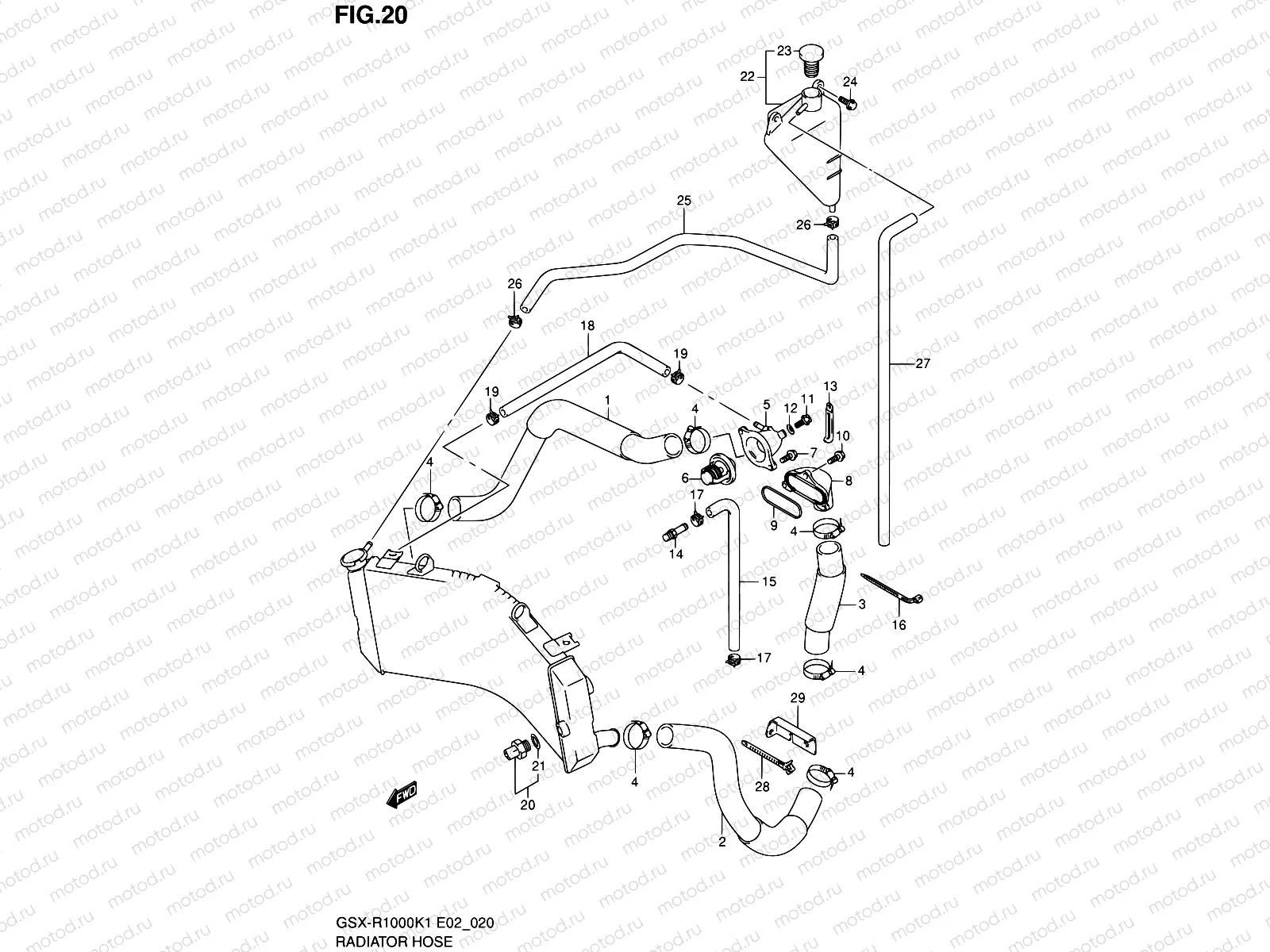 20 - RADIATOR HOSE