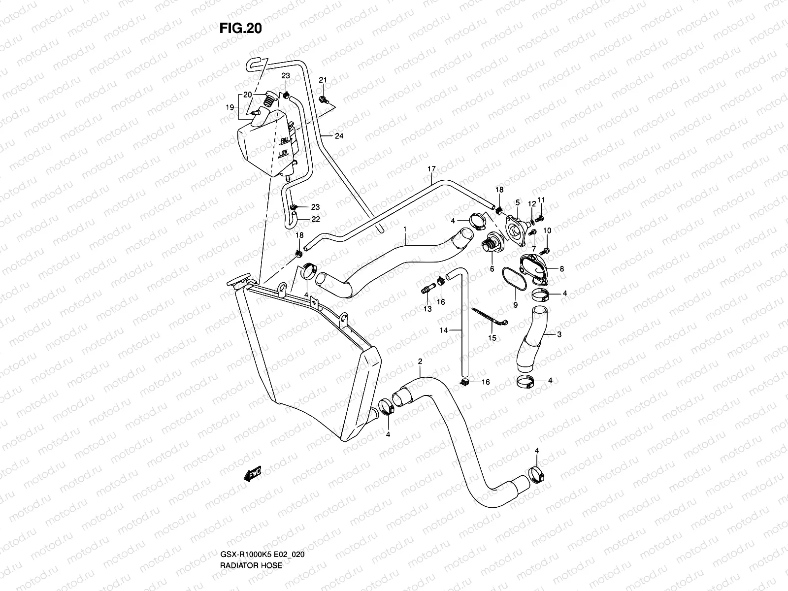 20 - RADIATOR HOSE
