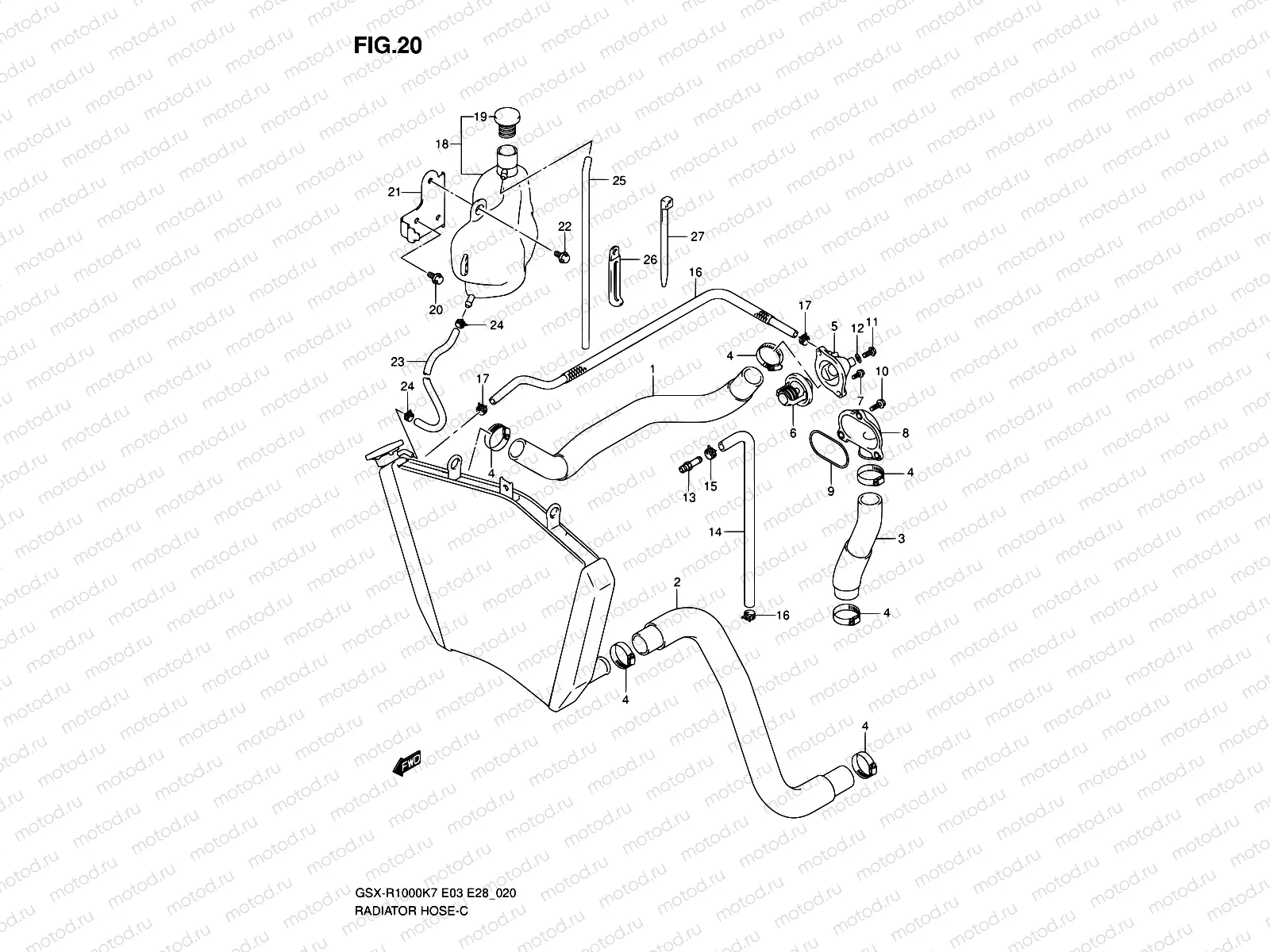 20 - RADIATOR HOSE
