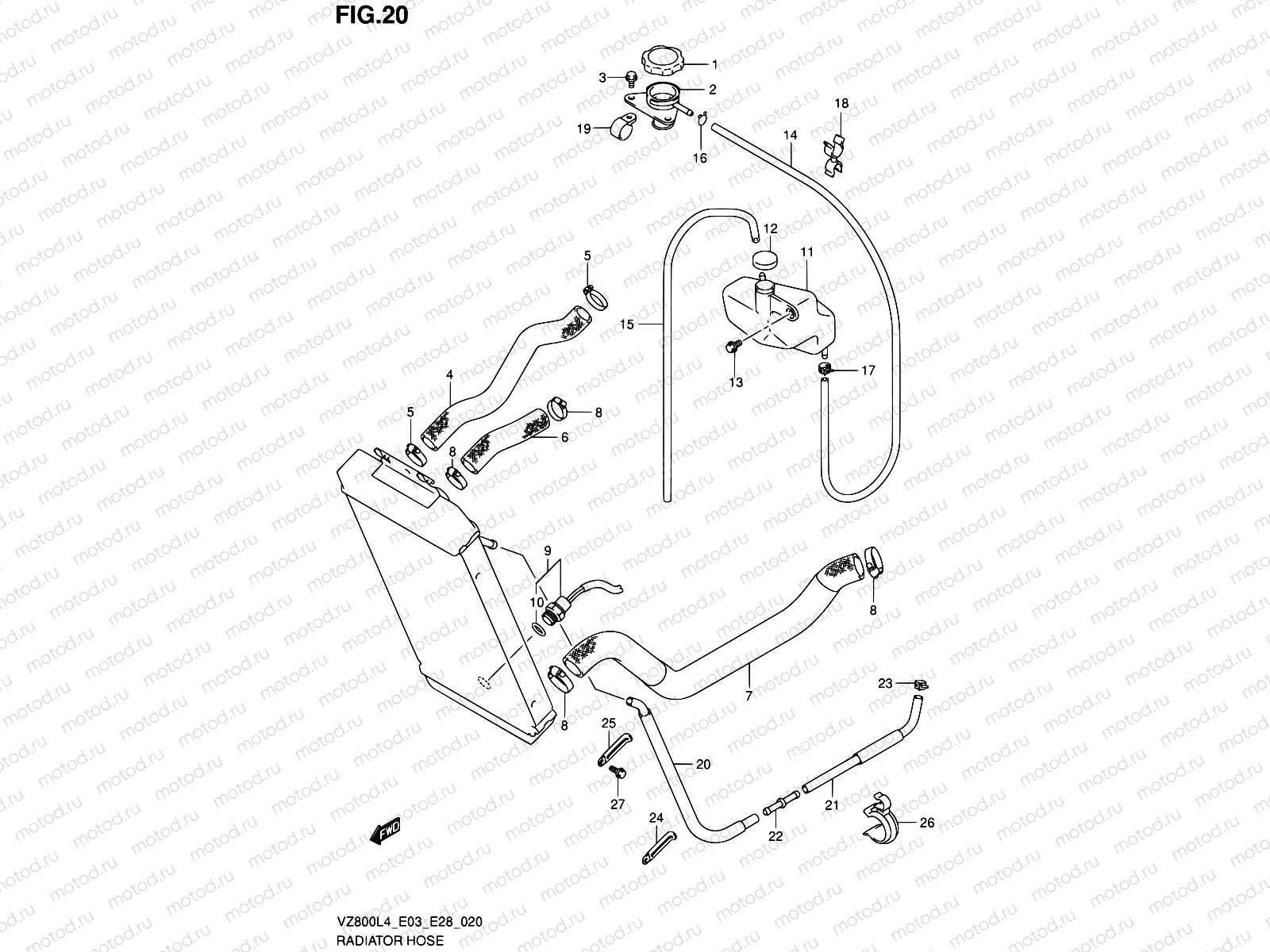 20 - RADIATOR HOSE