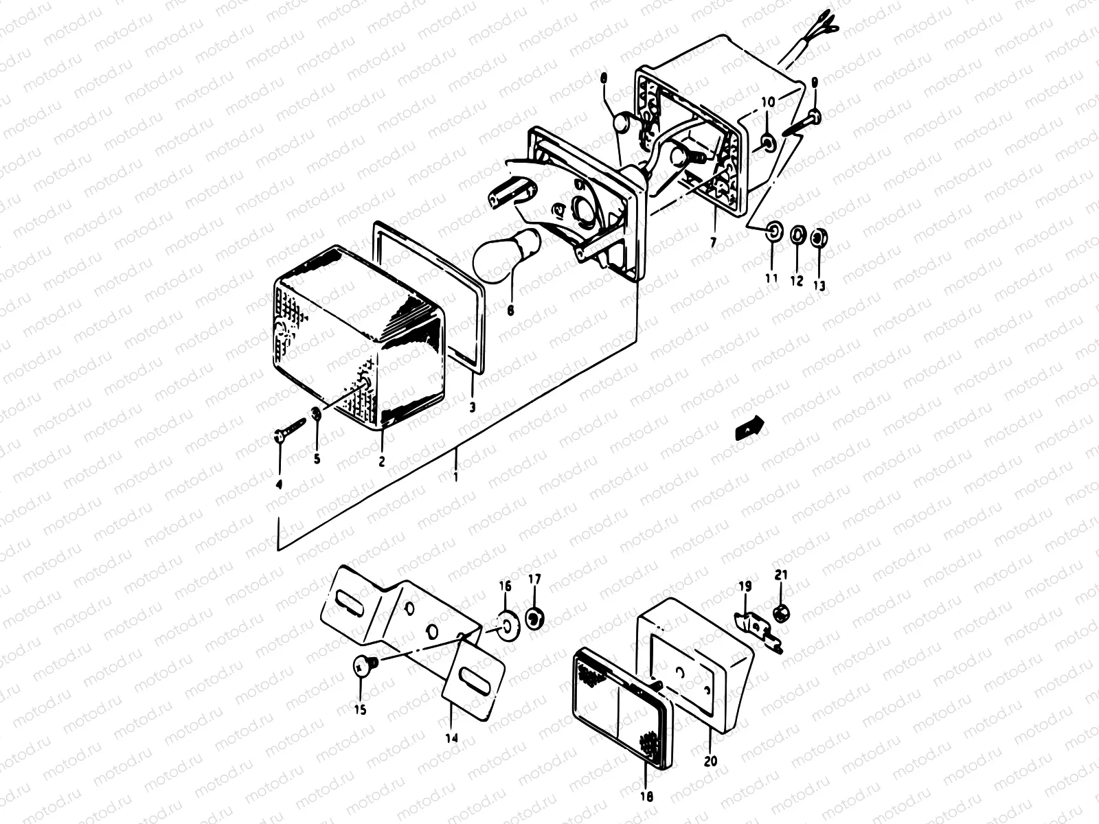 20 - REAR COMBINATION LAMP