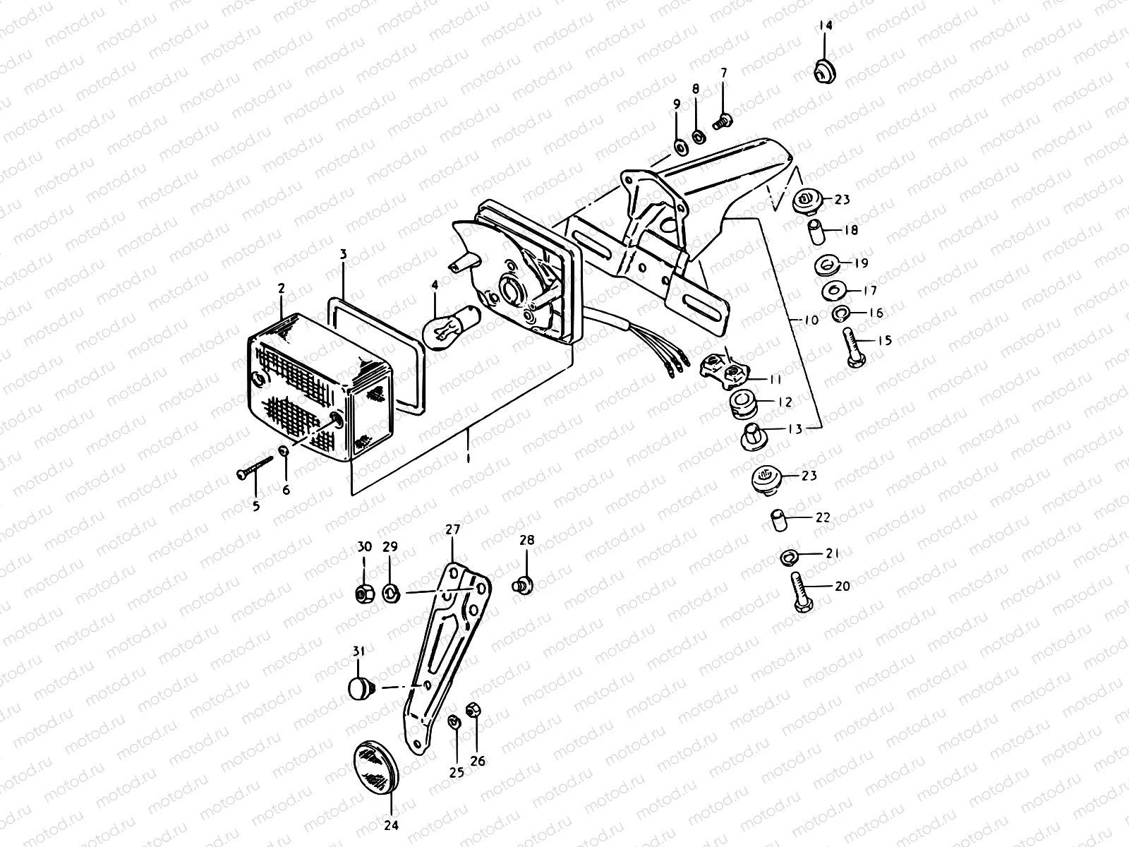 20 - REAR COMBINATION LAMP