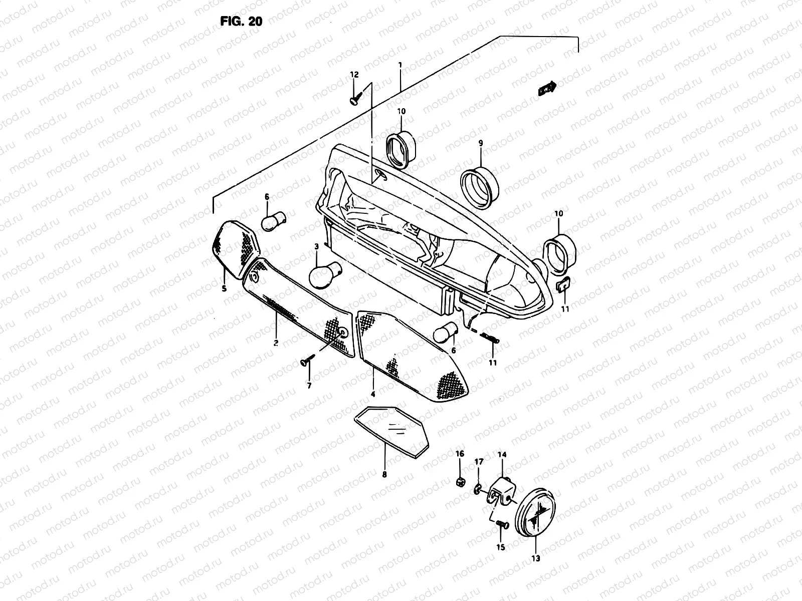 20 - REAR COMBINATION LAMP
