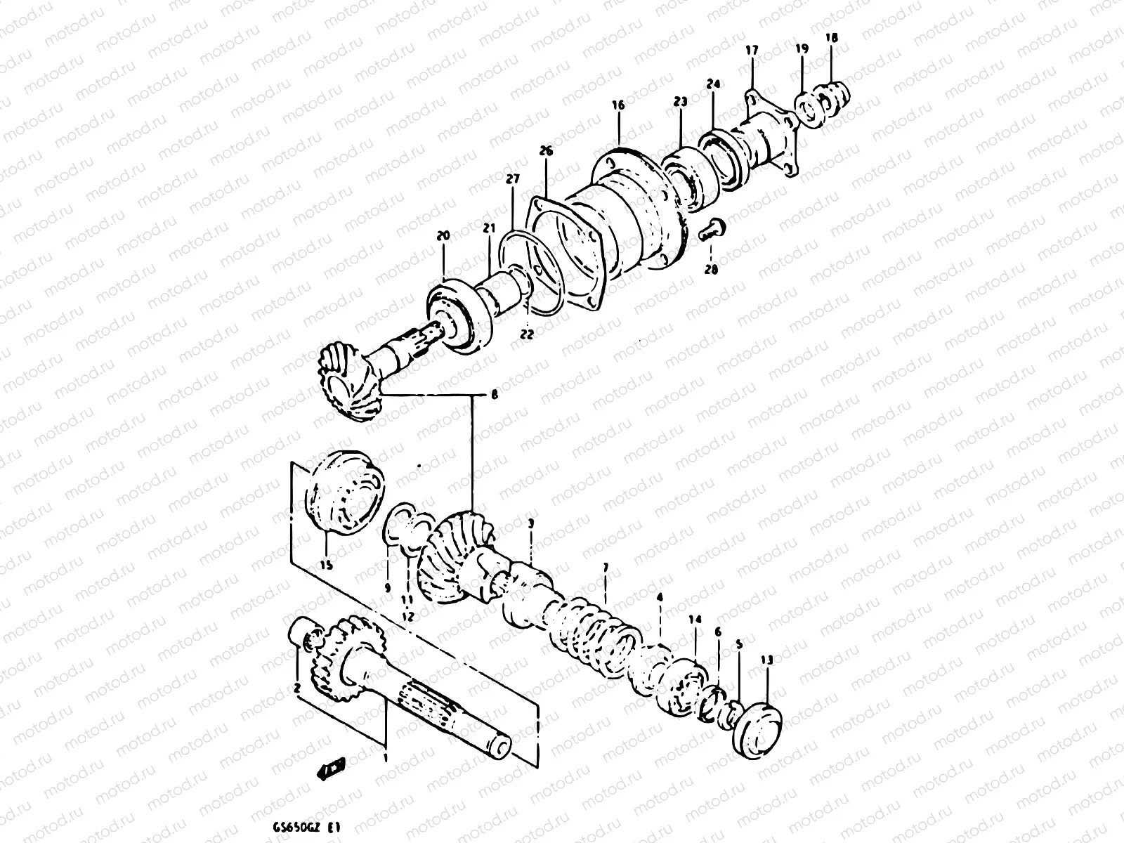 20 - SECONDARY DRIVE GEAR