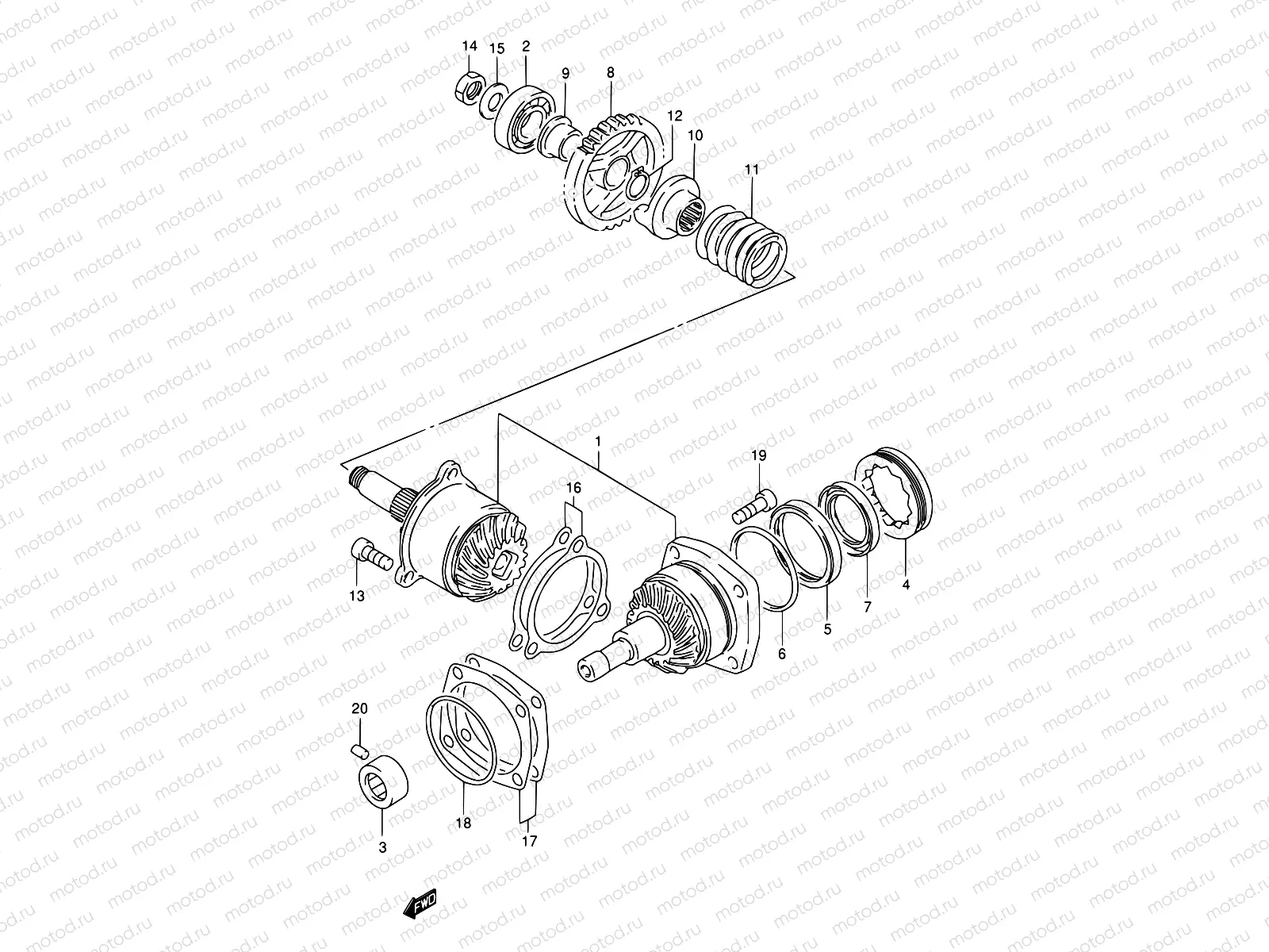 20 - SECONDARY DRIVE GEAR