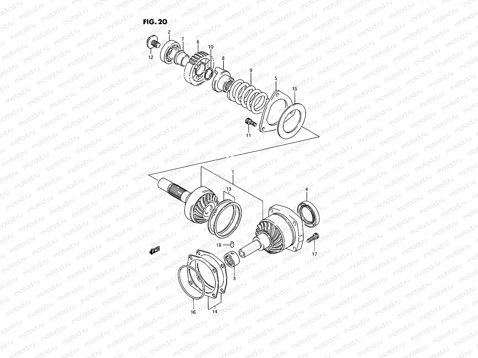 20 - SECONDARY DRIVE GEAR