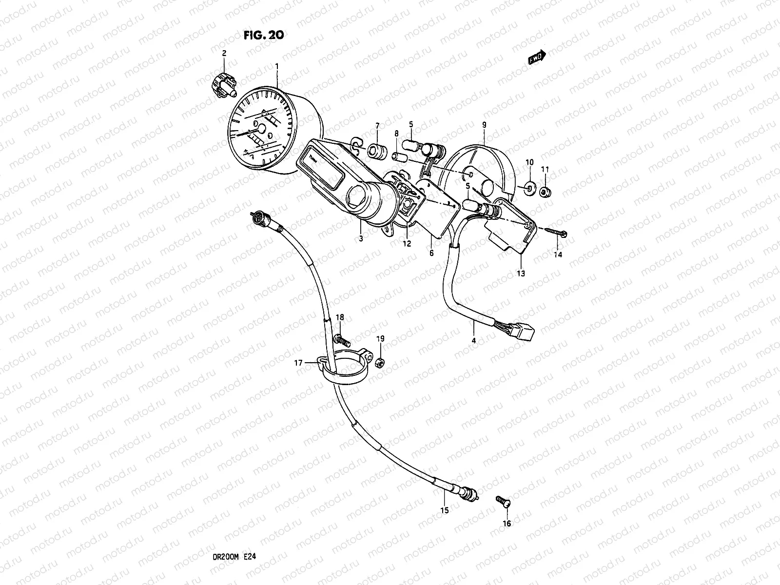 20 - SPEEDOMETER (E06,E21,E24)