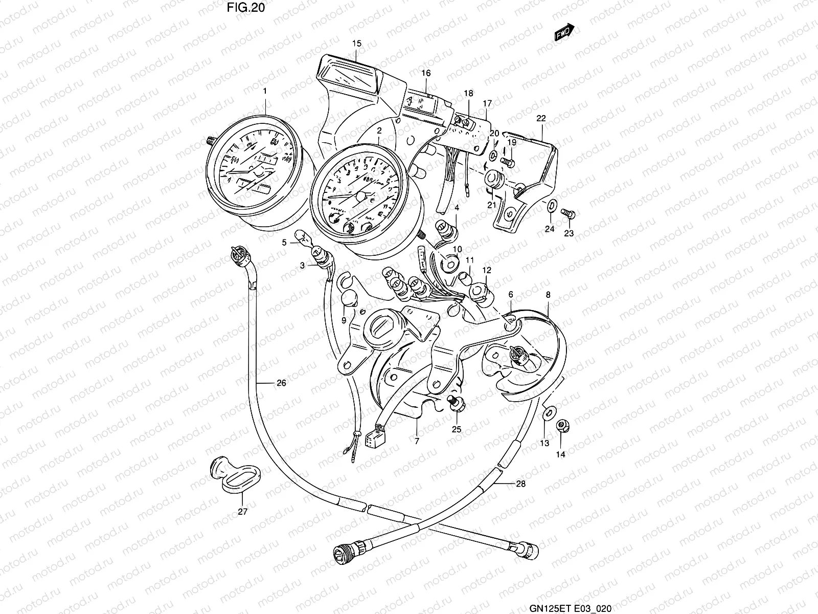 20 - SPEEDOMETER - TACHOMETER
