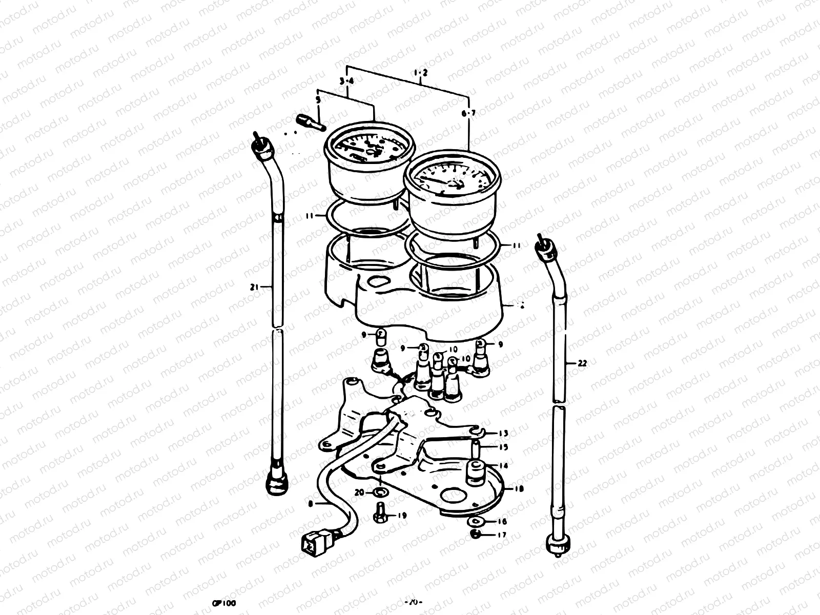 20 - SPEEDOMETER - TACHOMETER (E06, E13, E30)
