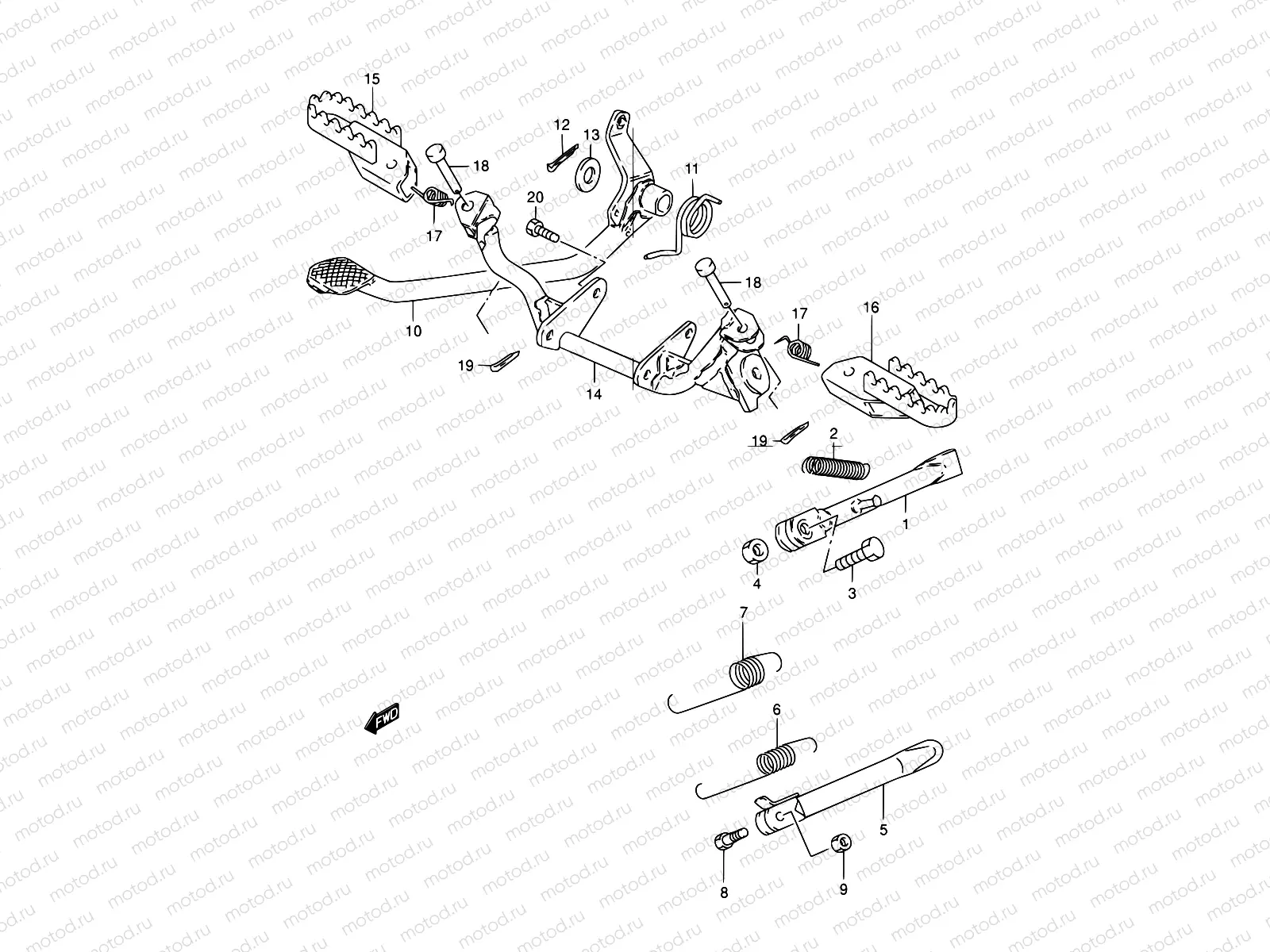 20 - STAND - REAR BRAKE