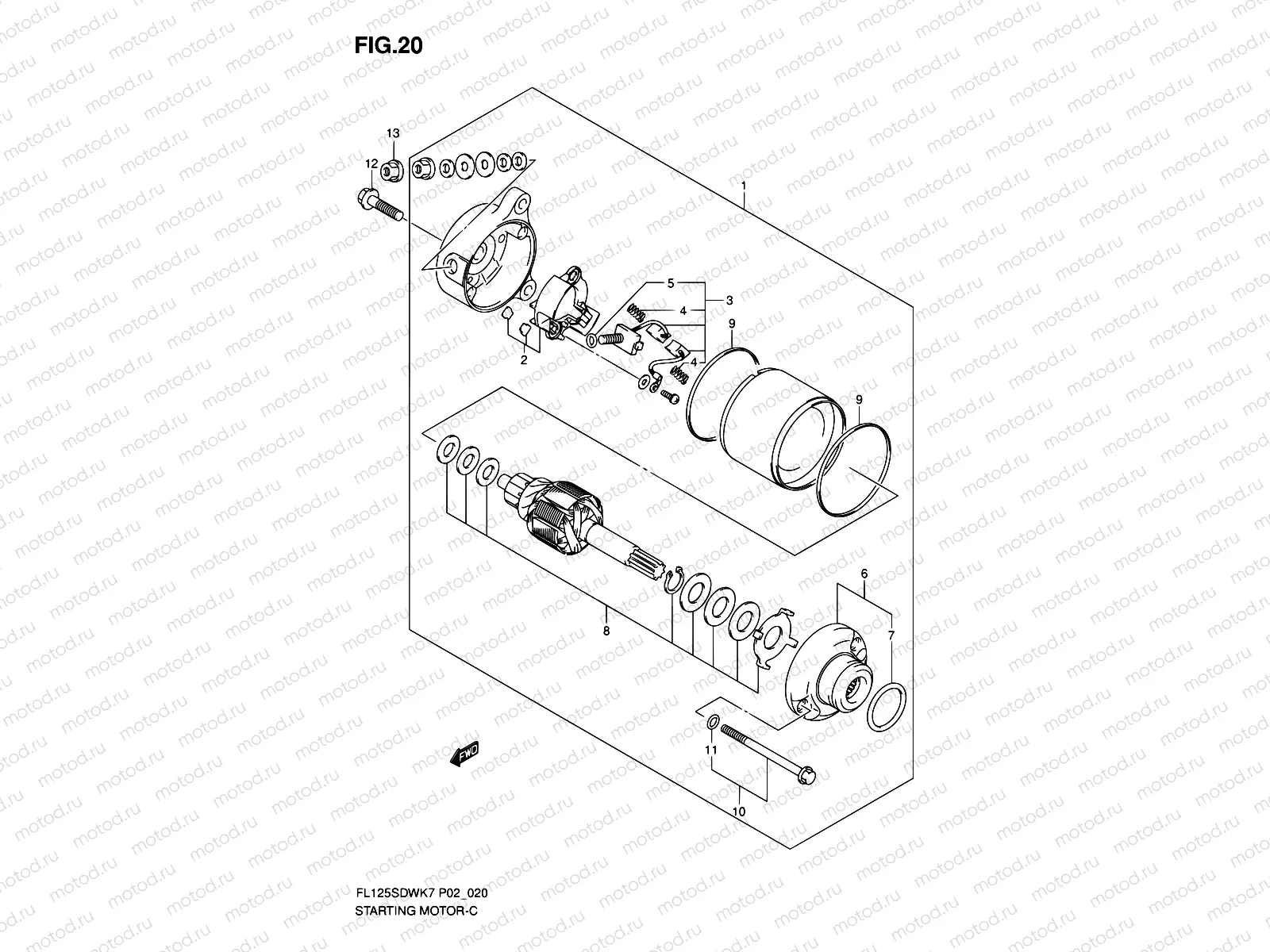 20 - STARTER MOTOR