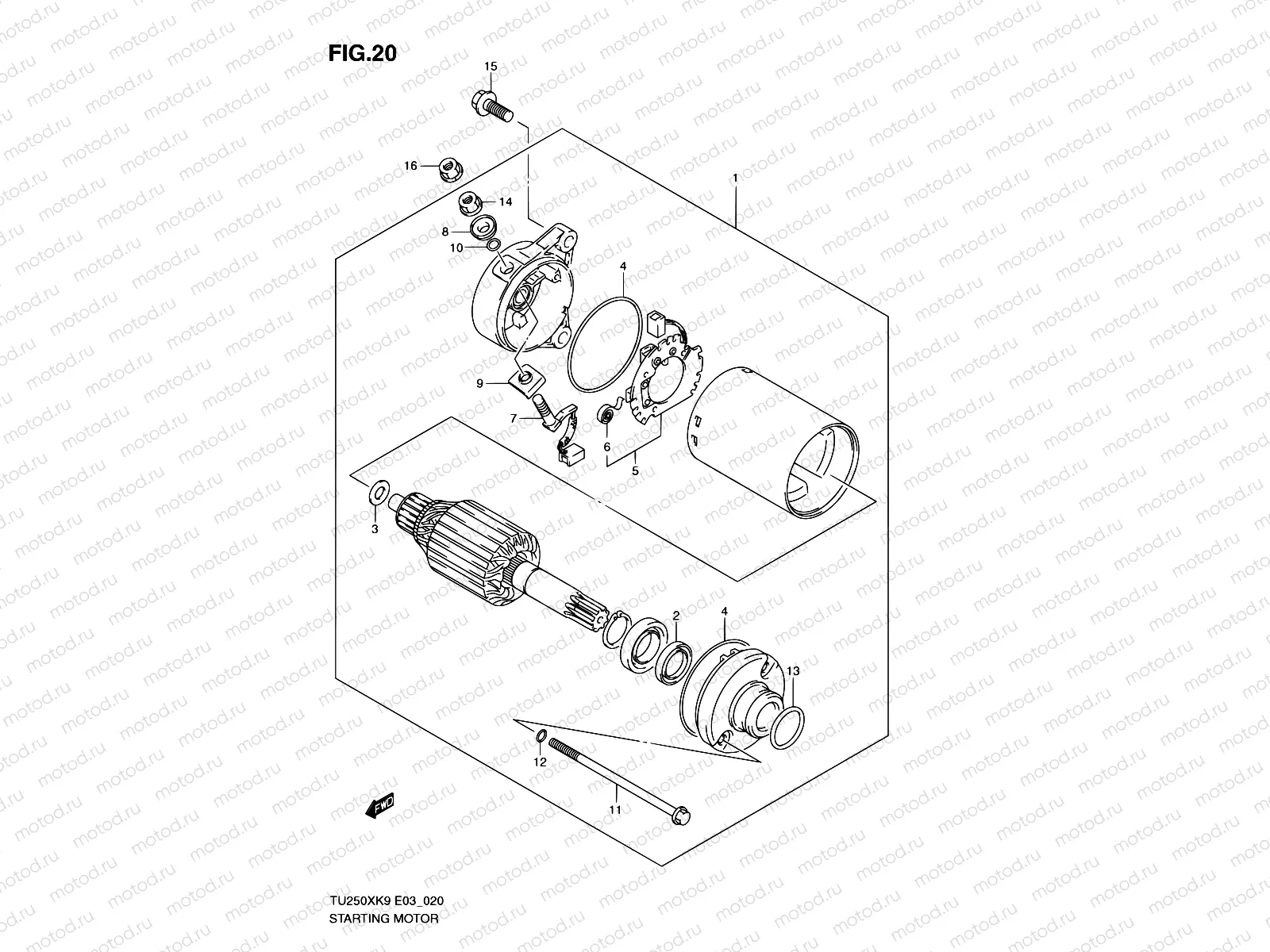 20 - STARTING MOTOR