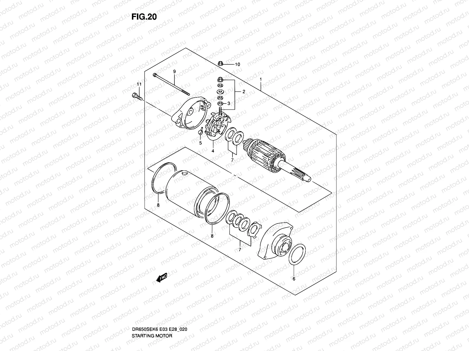 20 - STARTING MOTOR