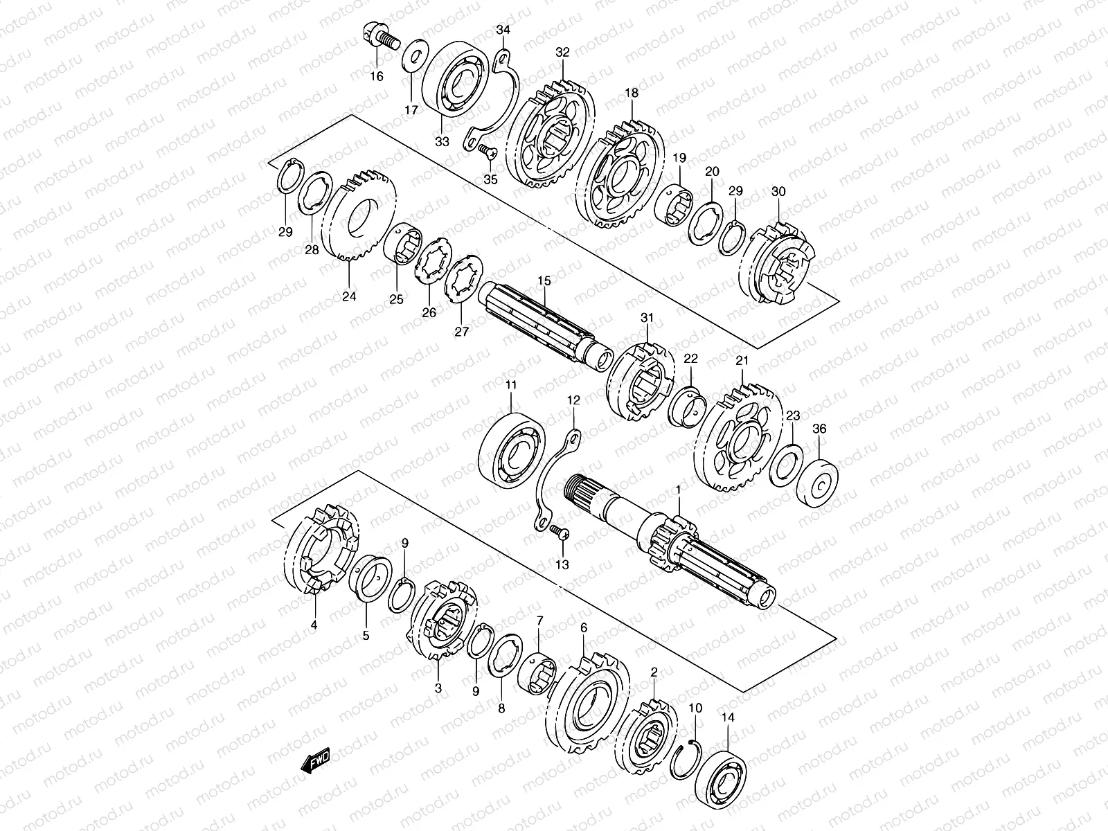 20 - TRANSMISSION (MODEL K1/K2/K3/K4)