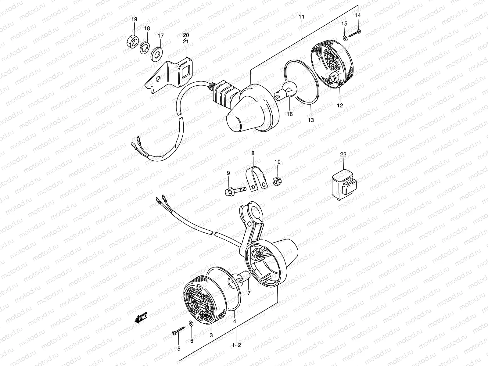 20 - TURN SIGNAL LAMP