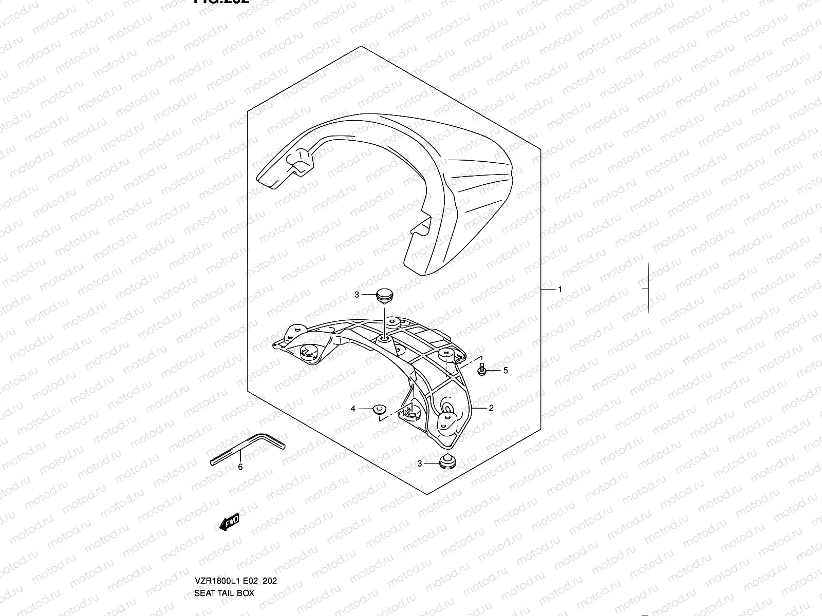 202 - SEAT TAIL BOX (VZR1800L1 E19)