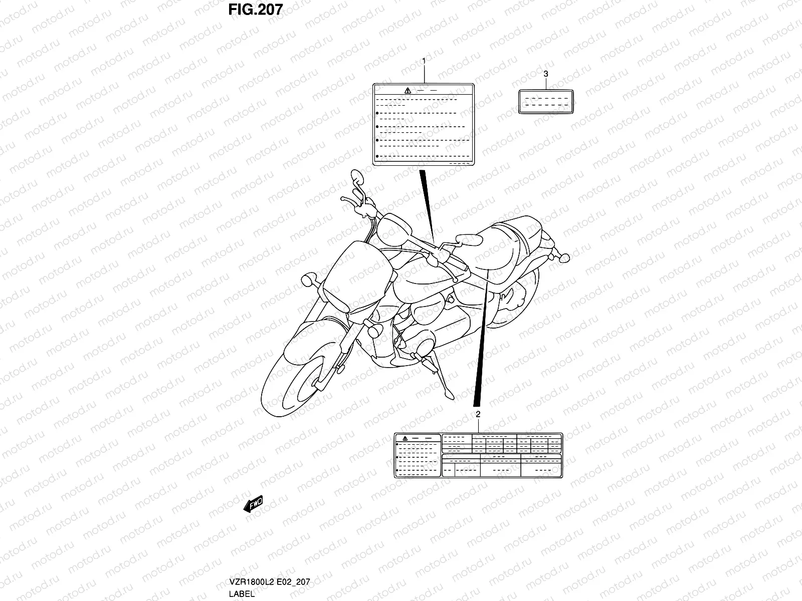 207 - LABEL (VZR1800ZL2 E51)