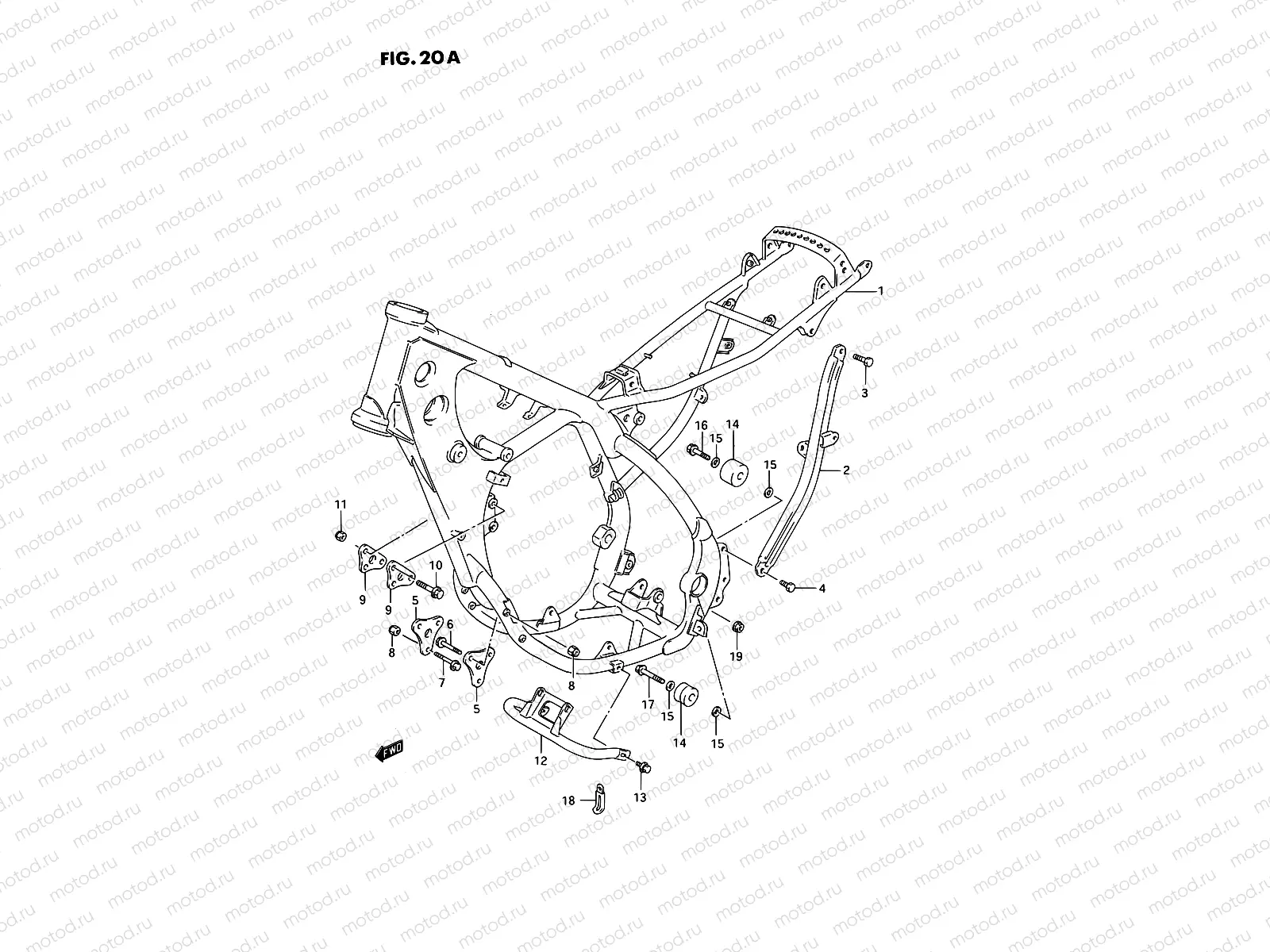 20A - FRAME (MODEL P/R/S/T)