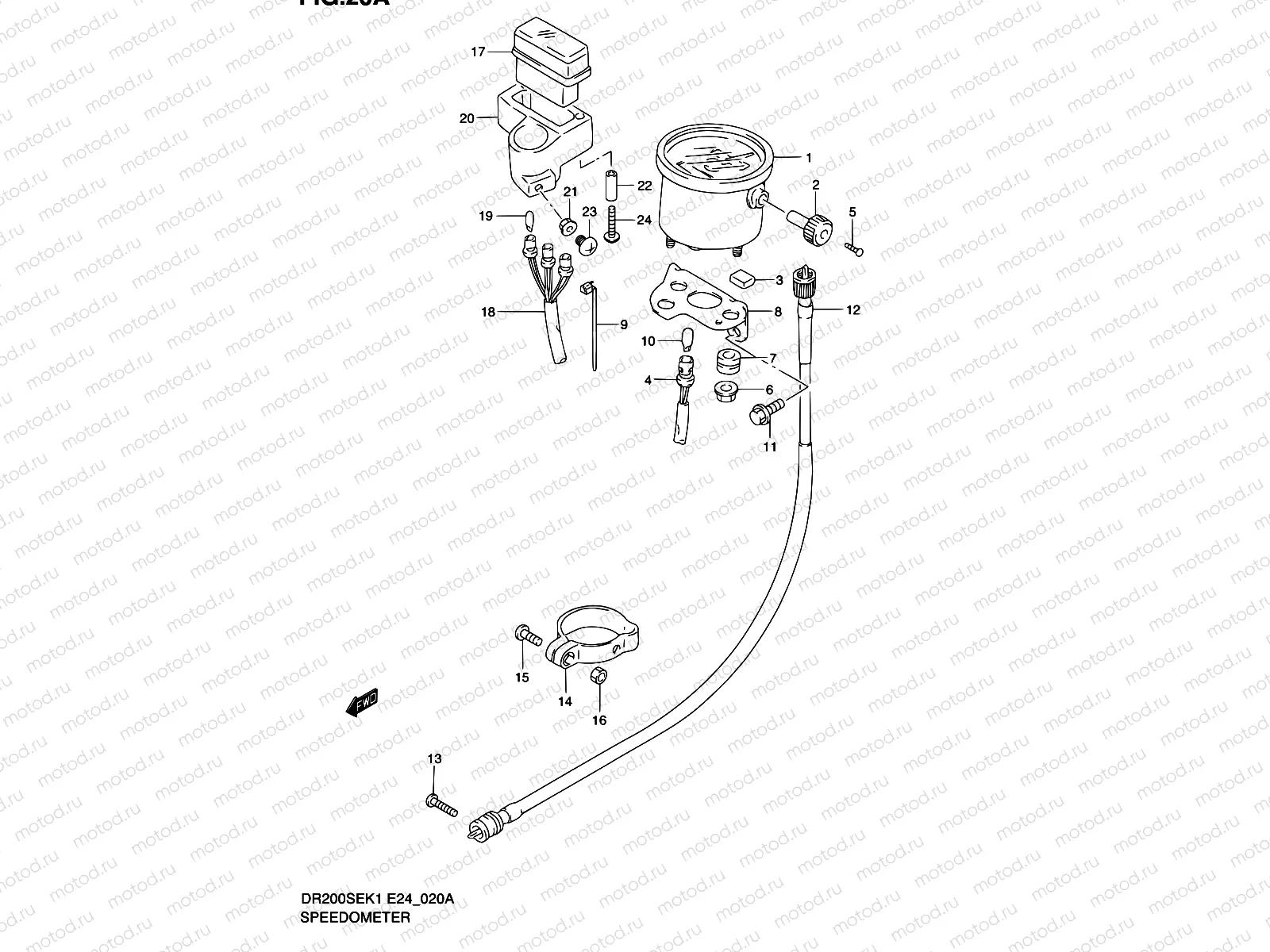20A - SPEEDOMETER (MODEL K2/K3/K4/K5 E06,E24)