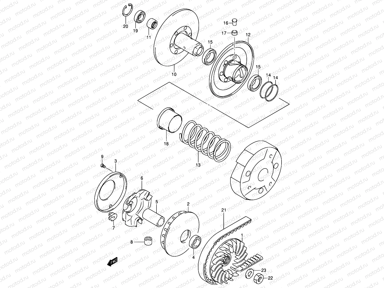 20A - TRANSMISSION (MODEL K1/K2)