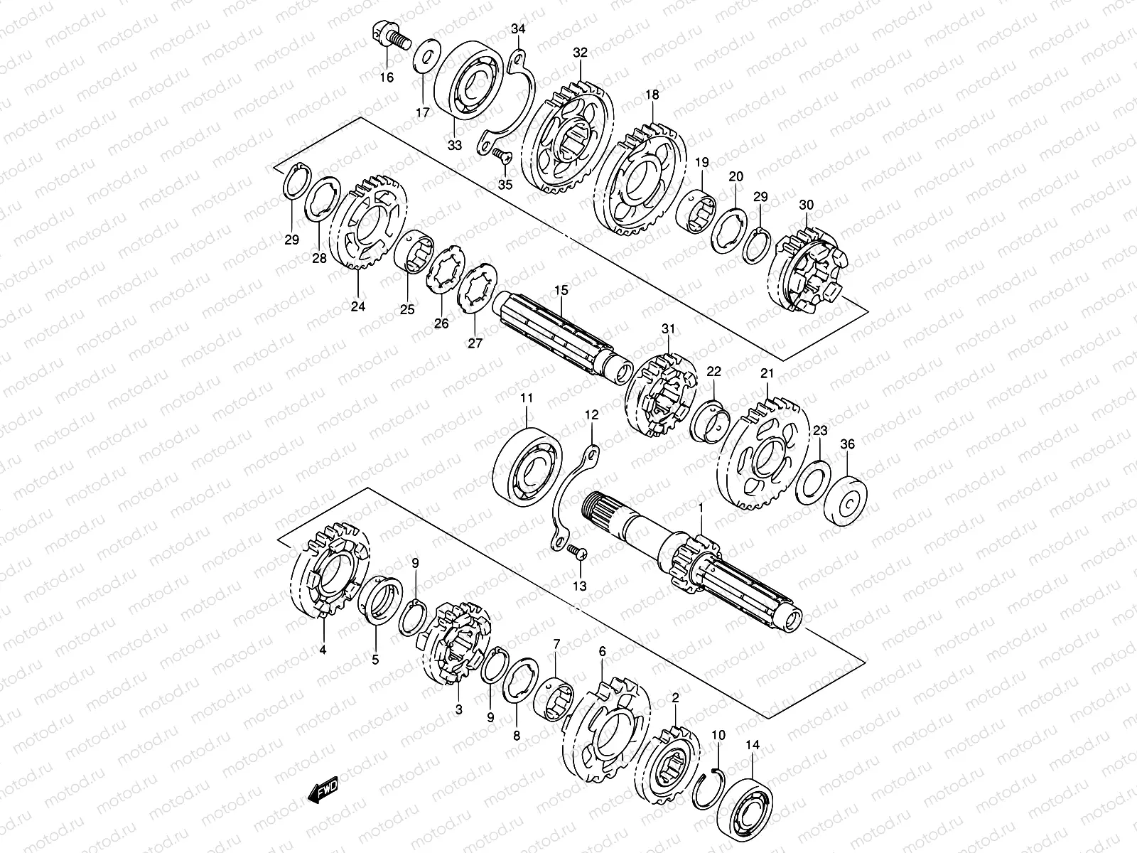 20A - TRANSMISSION (MODEL K5)