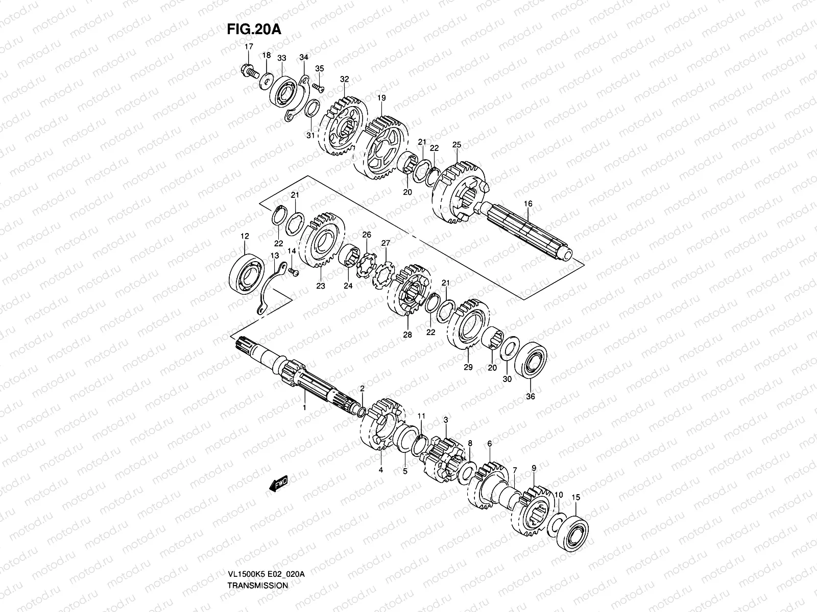 20A - TRANSMISSION (MODEL K6/K7/K8/K9)