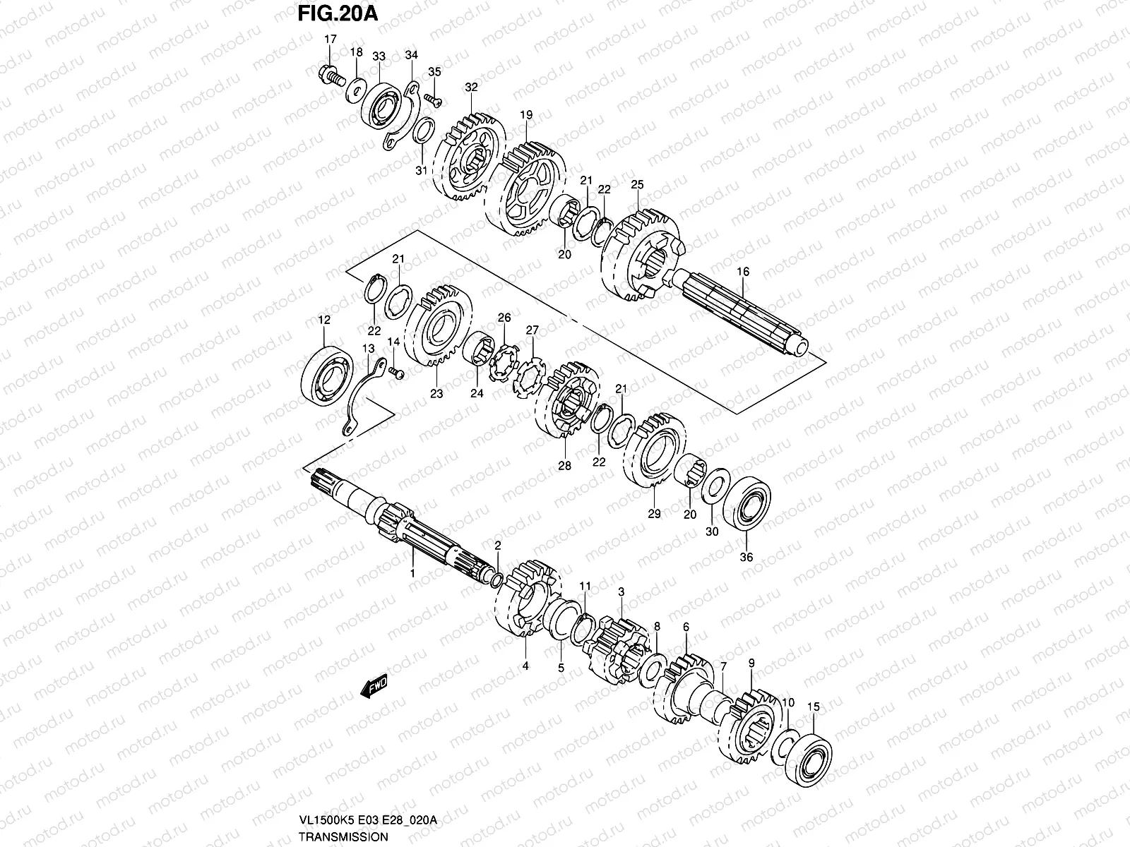 20A - TRANSMISSION (MODEL K6/K7/K8/K9)