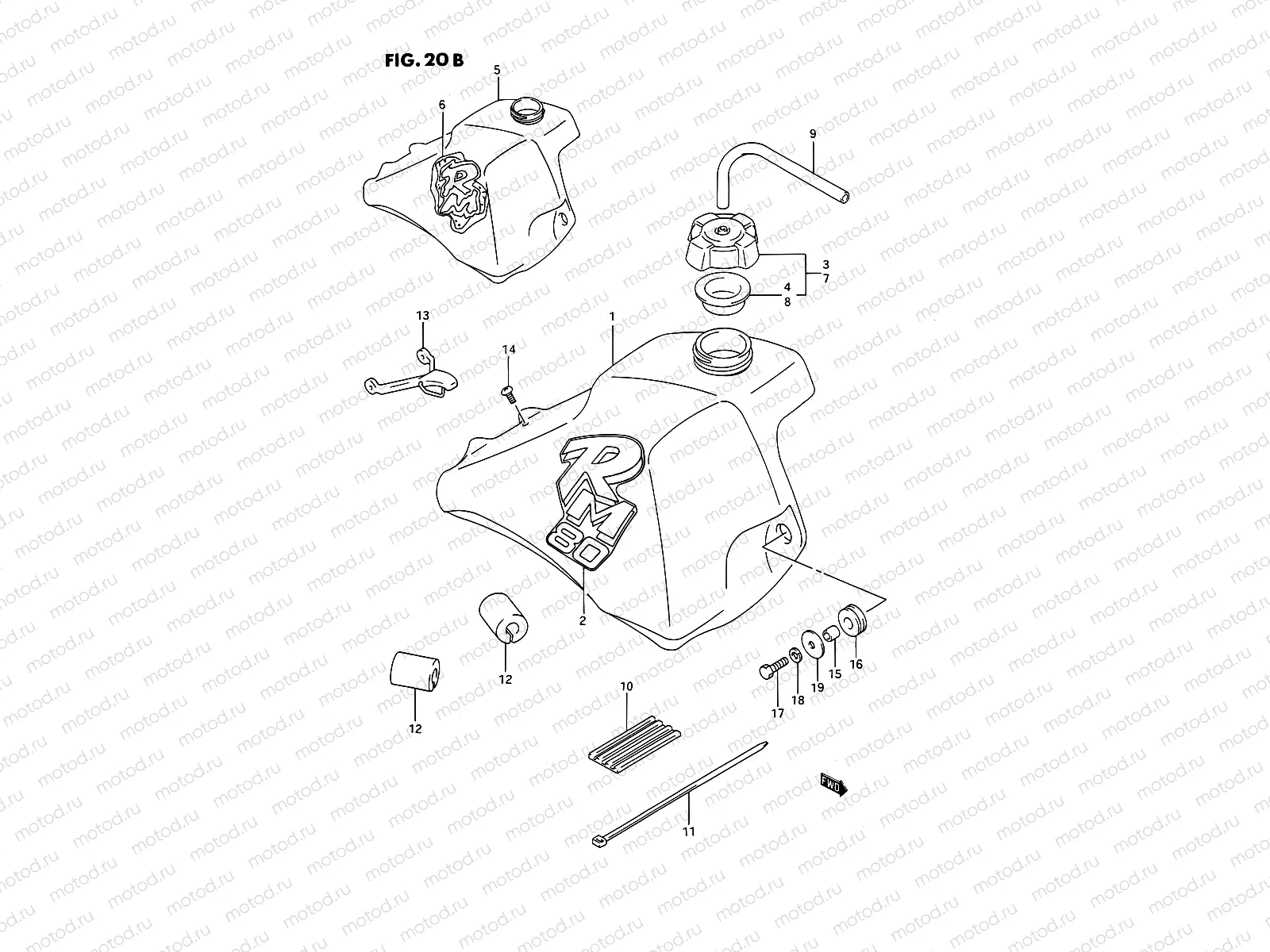 20B - FUEL TANK (MODEL L/M)