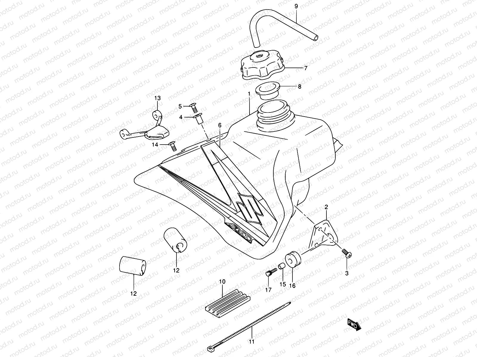 20C - FUEL TANK (MODEL K5)