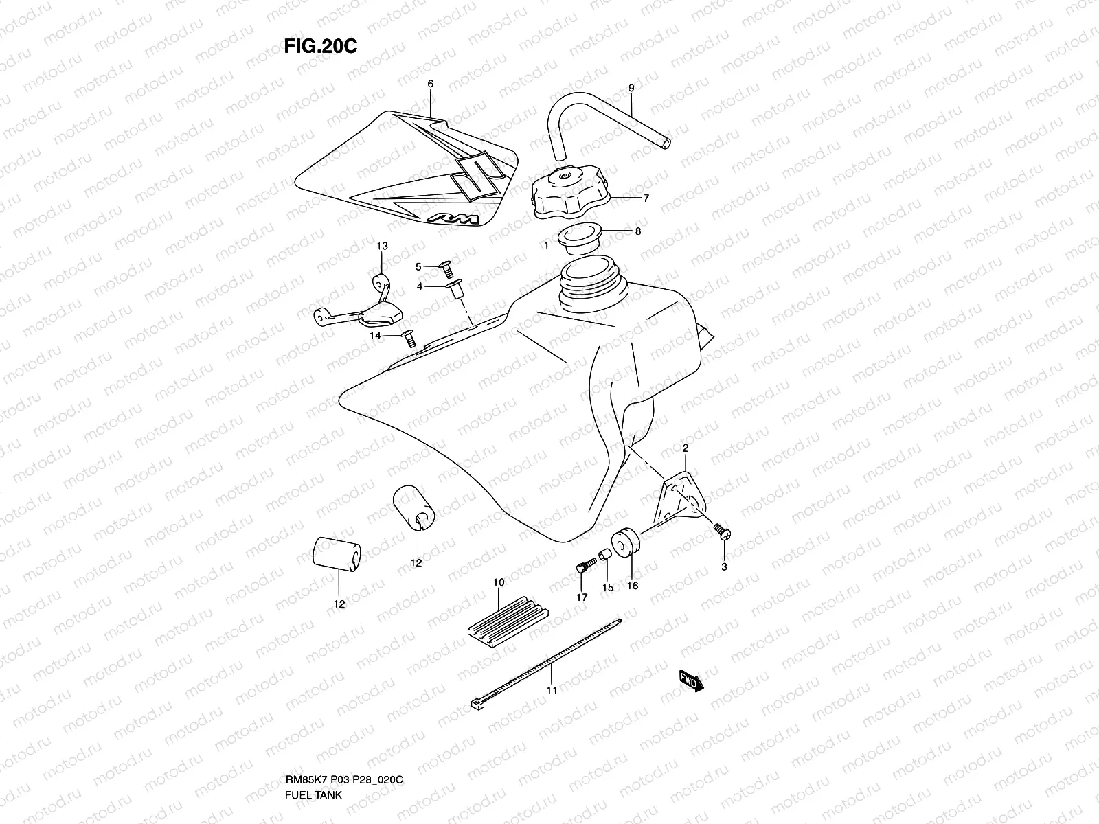 20C - FUEL TANK (MODEL L0)