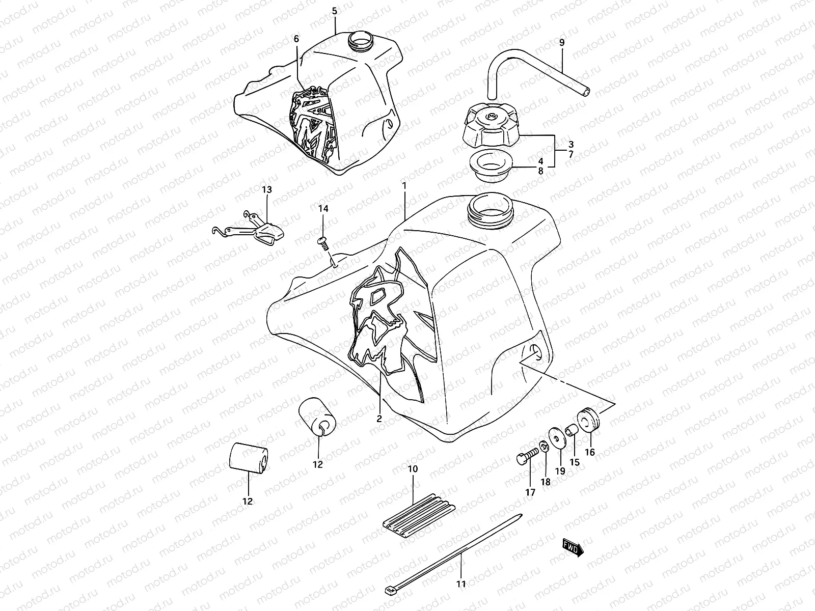 20C - FUEL TANK (MODEL N/P)