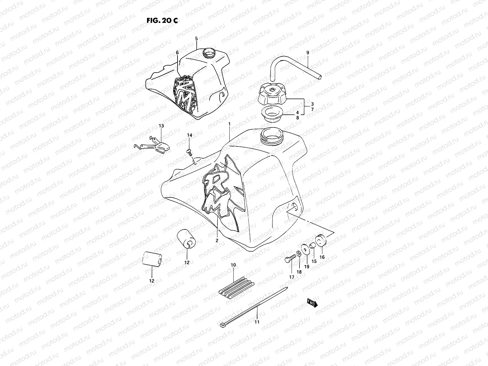 20C - FUEL TANK (MODEL N/P)