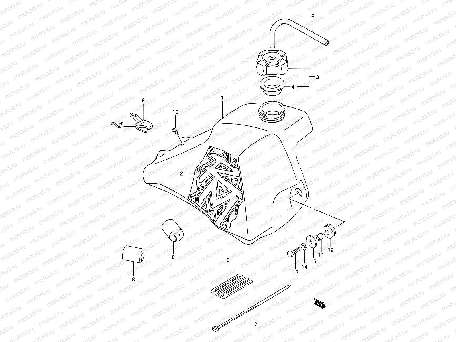 20D - FUEL TANK (MODEL R/S)