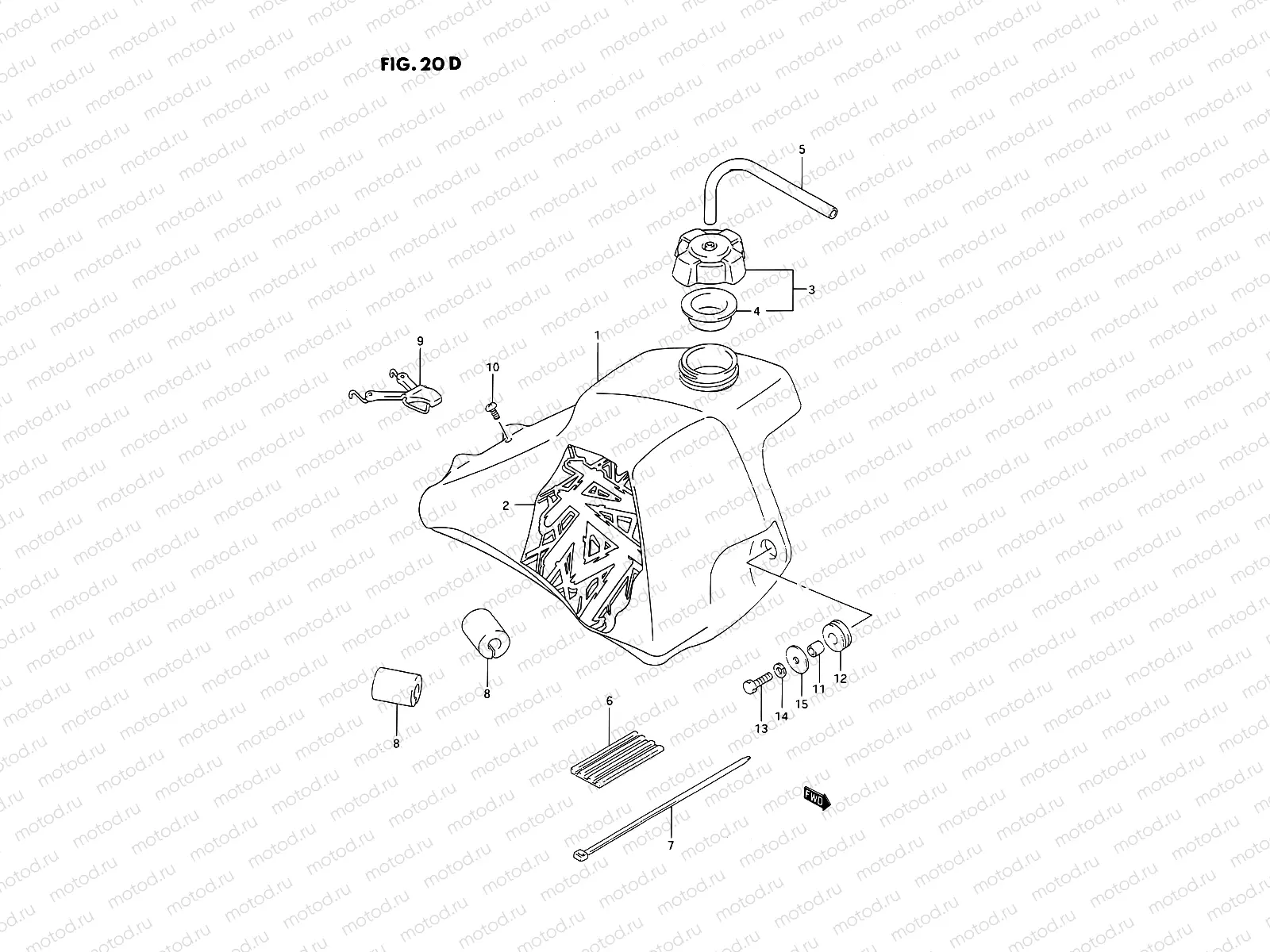 20D - FUEL TANK (MODEL R/S)