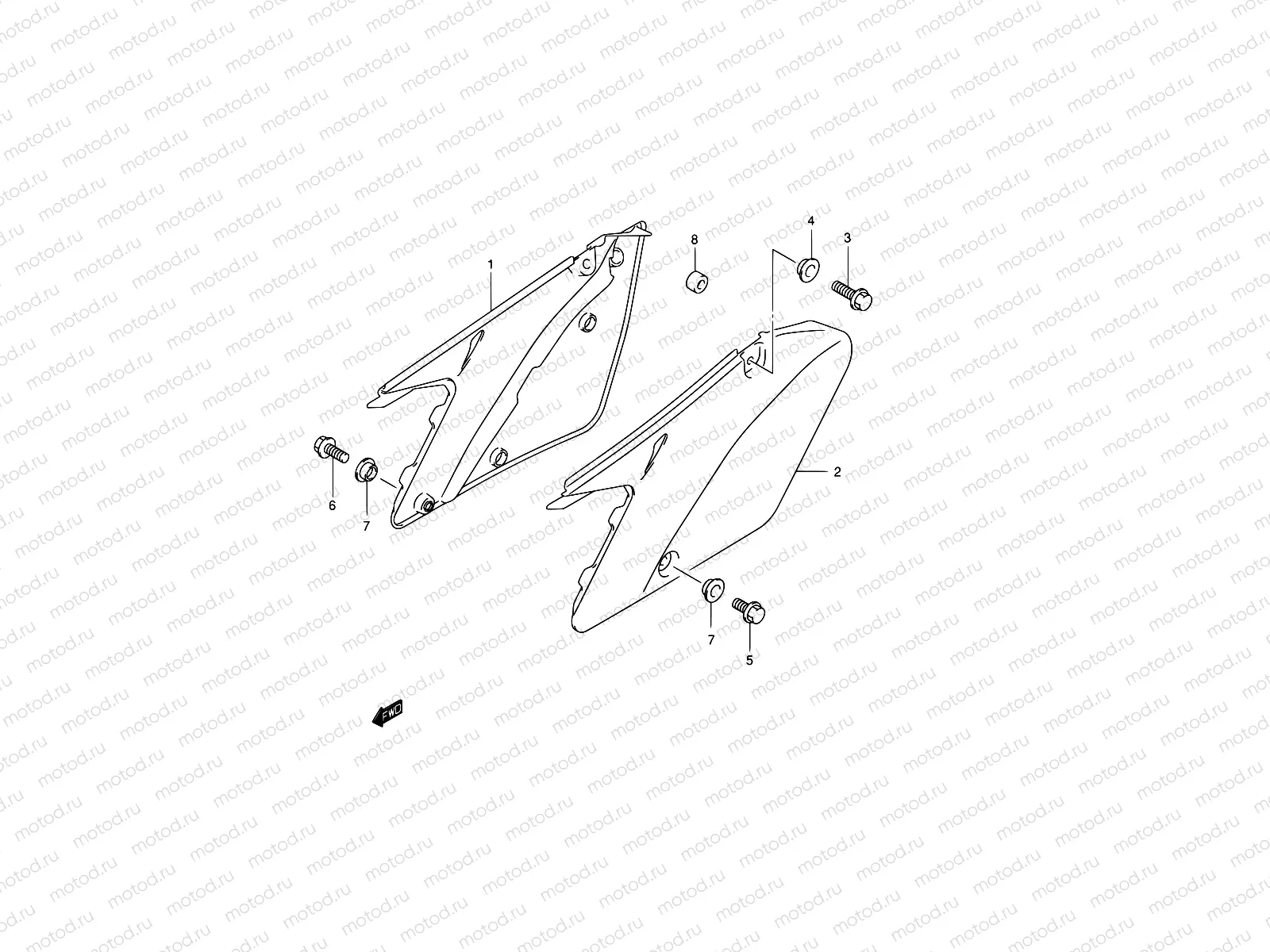 21 - FRAME COVER (MODEL K1)