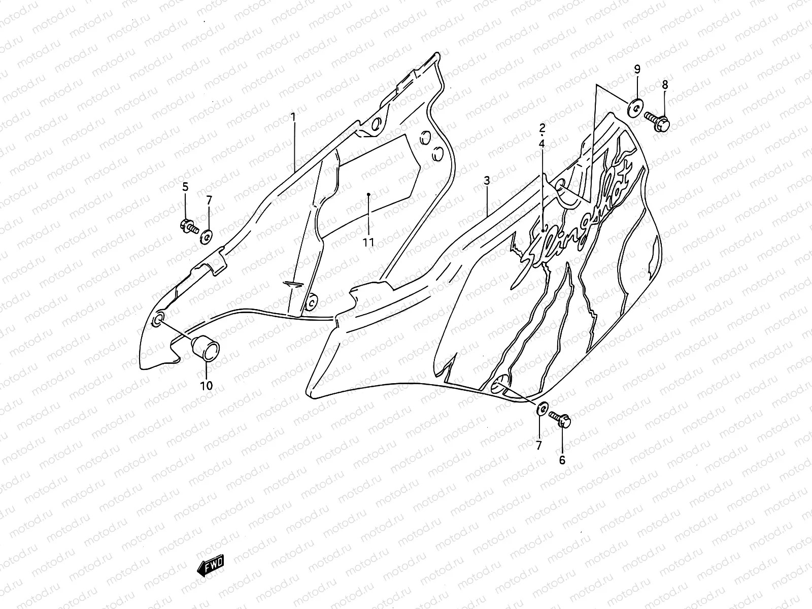 21 - FRAME COVER (MODEL N)