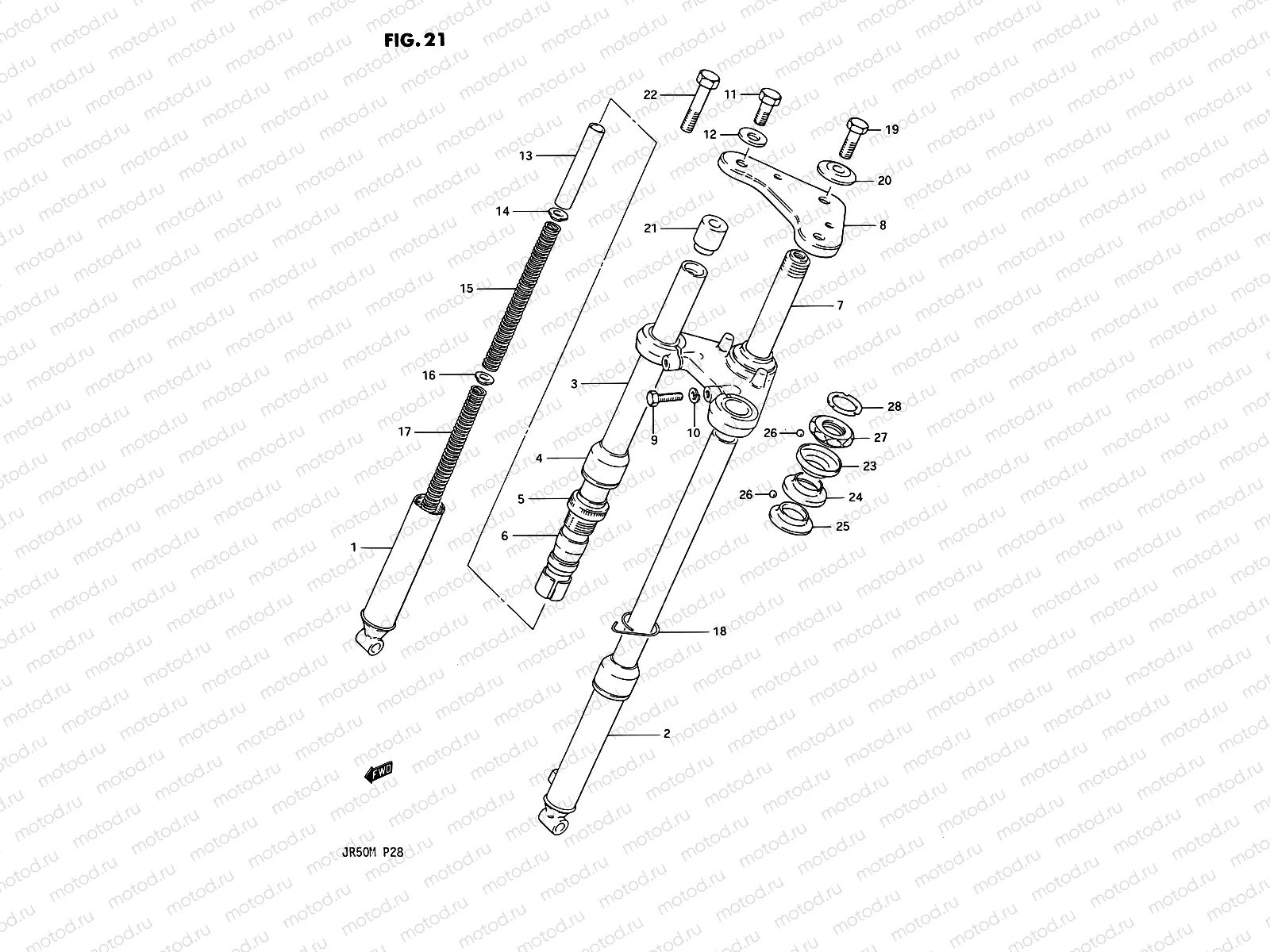 21 - FRONT FORK