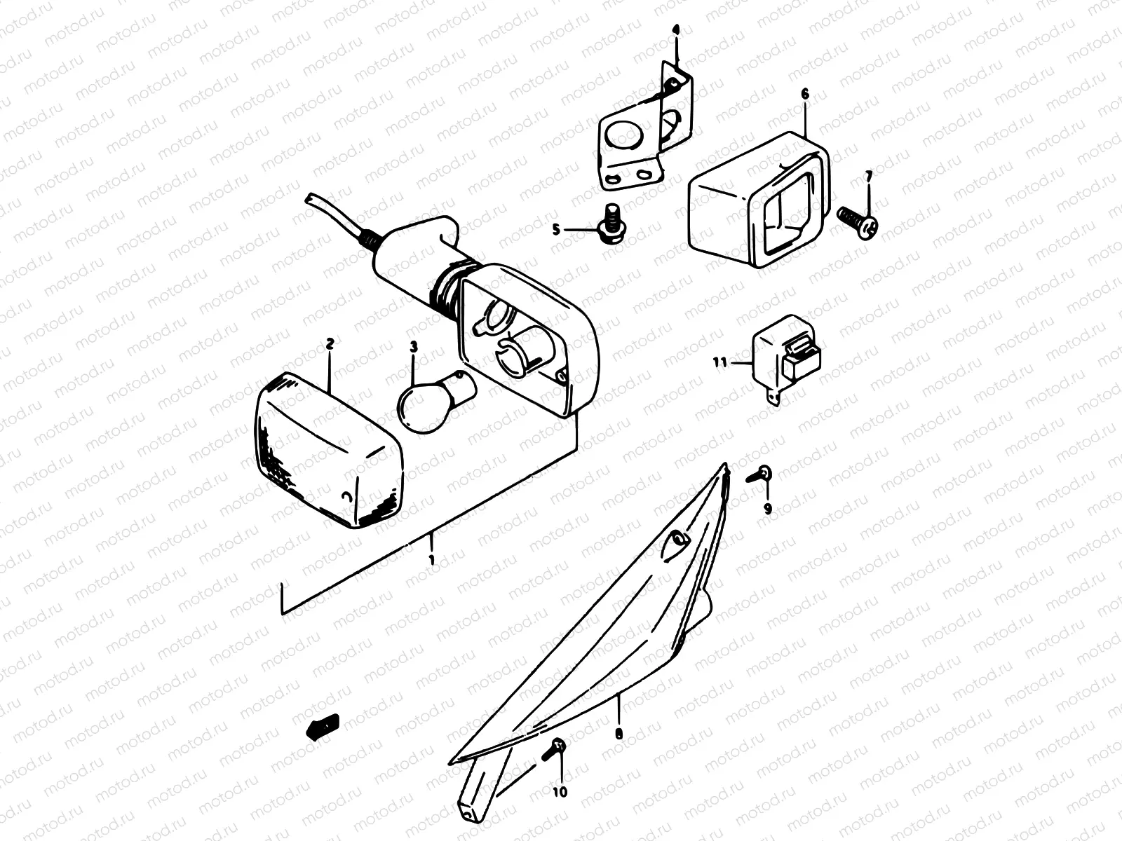 21 - FRONT TURN LAMP (P22)