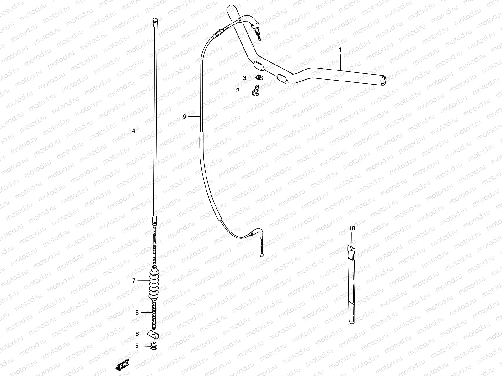 21 - HANDLEBAR - CABLE