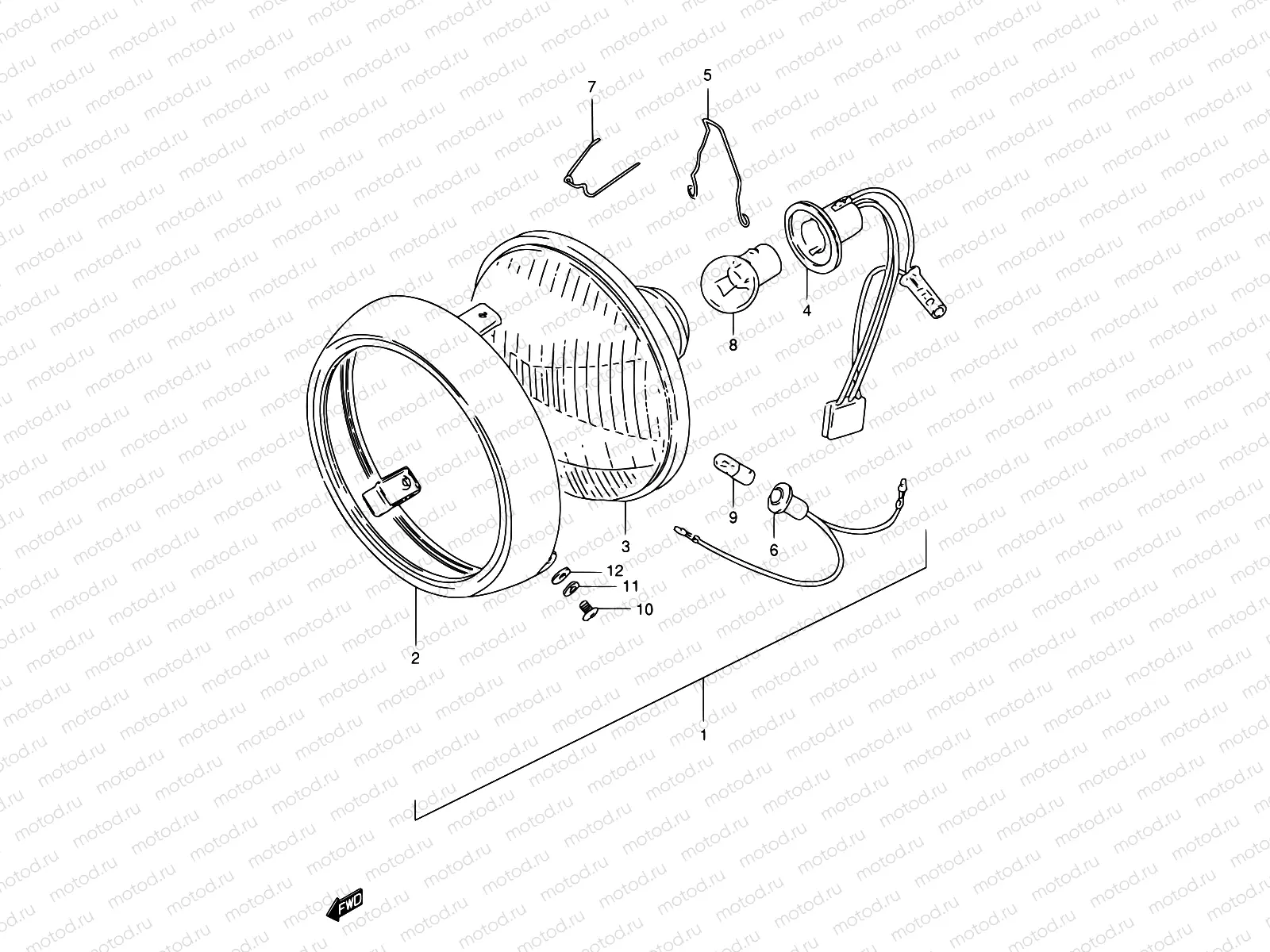 21 - HEADLAMP (E04)
