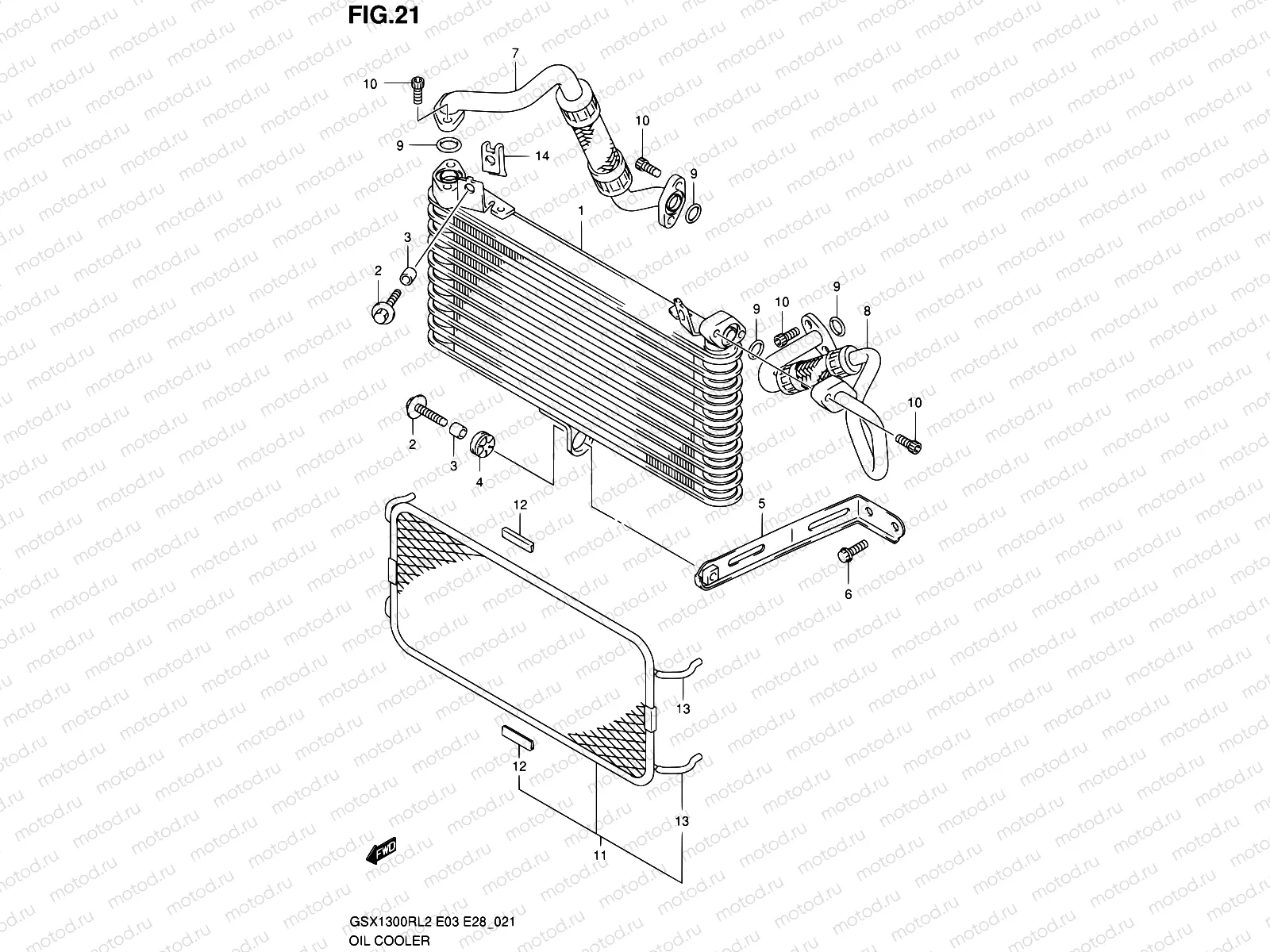 21 - OIL COOLER