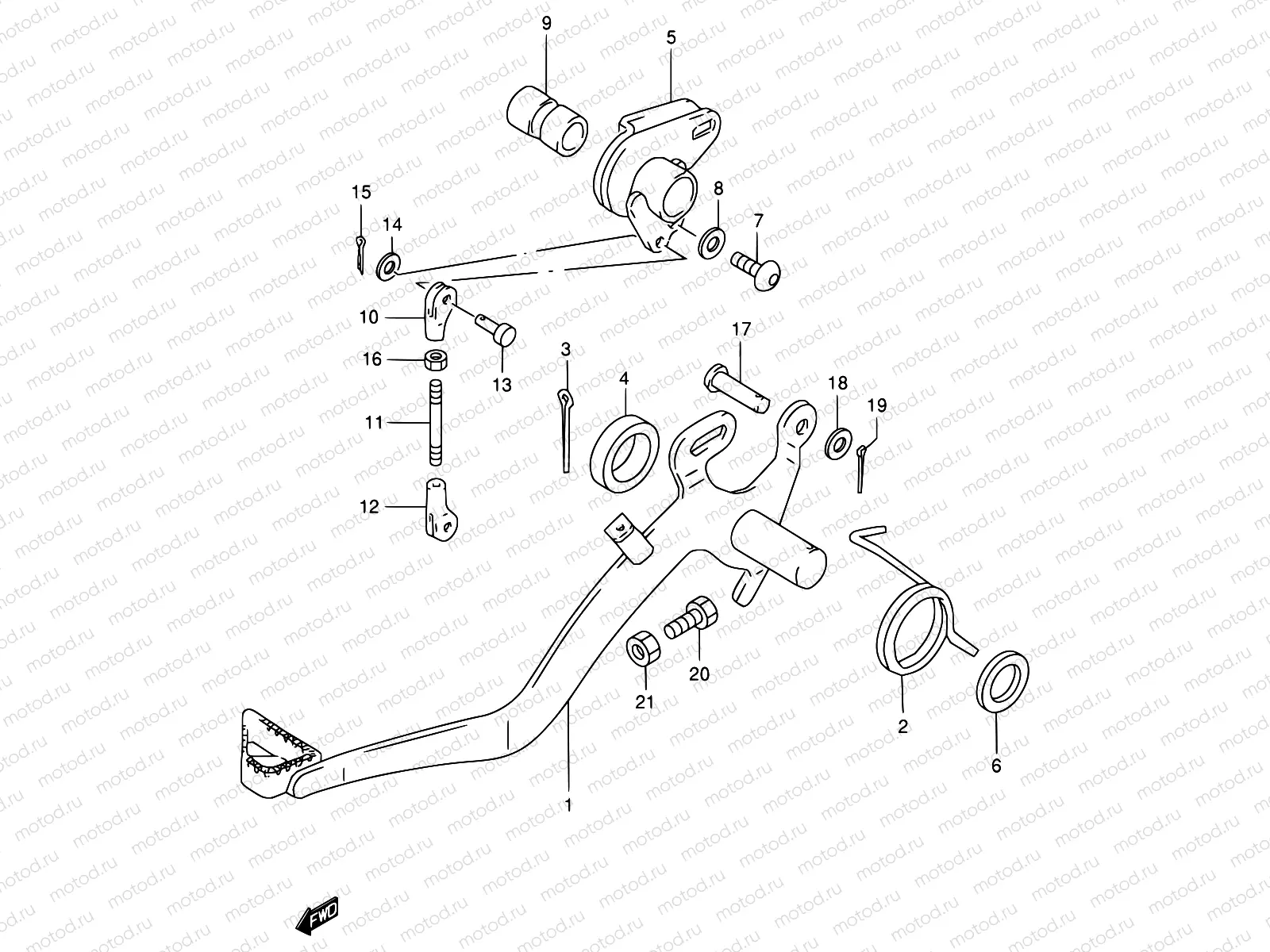 21 - REAR BRAKE